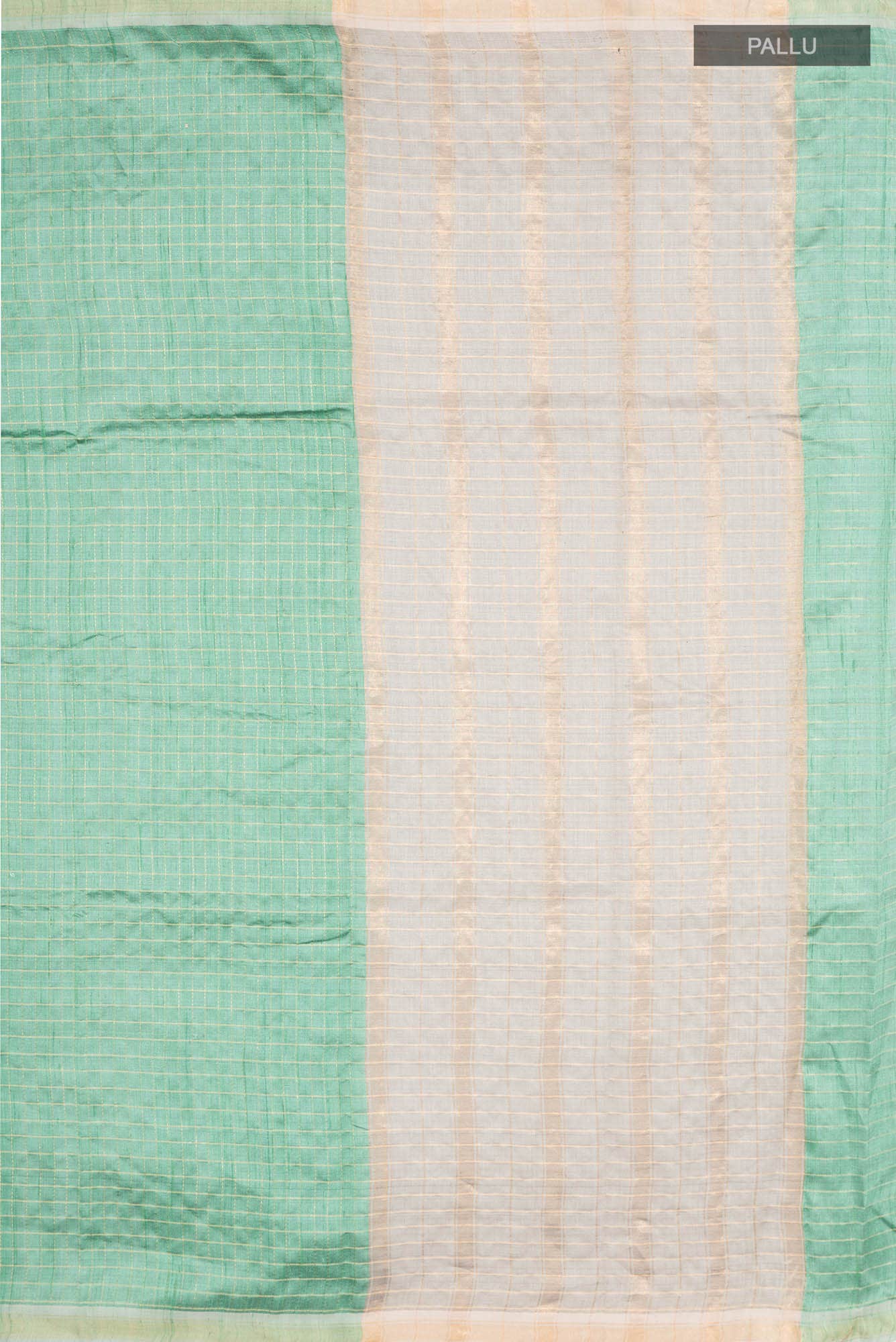 Aahana-Green Bhagalpuri Tussar Silk Saree - Image 6