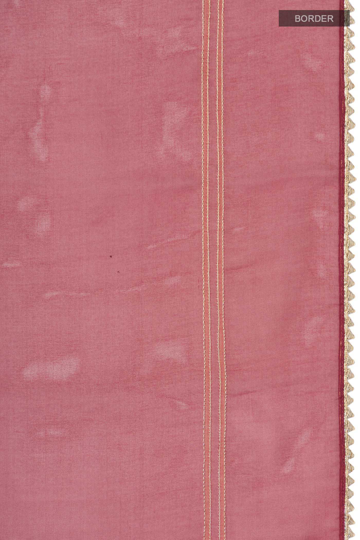 Aboli-Maroon Organza Silk Saree - Image 4
