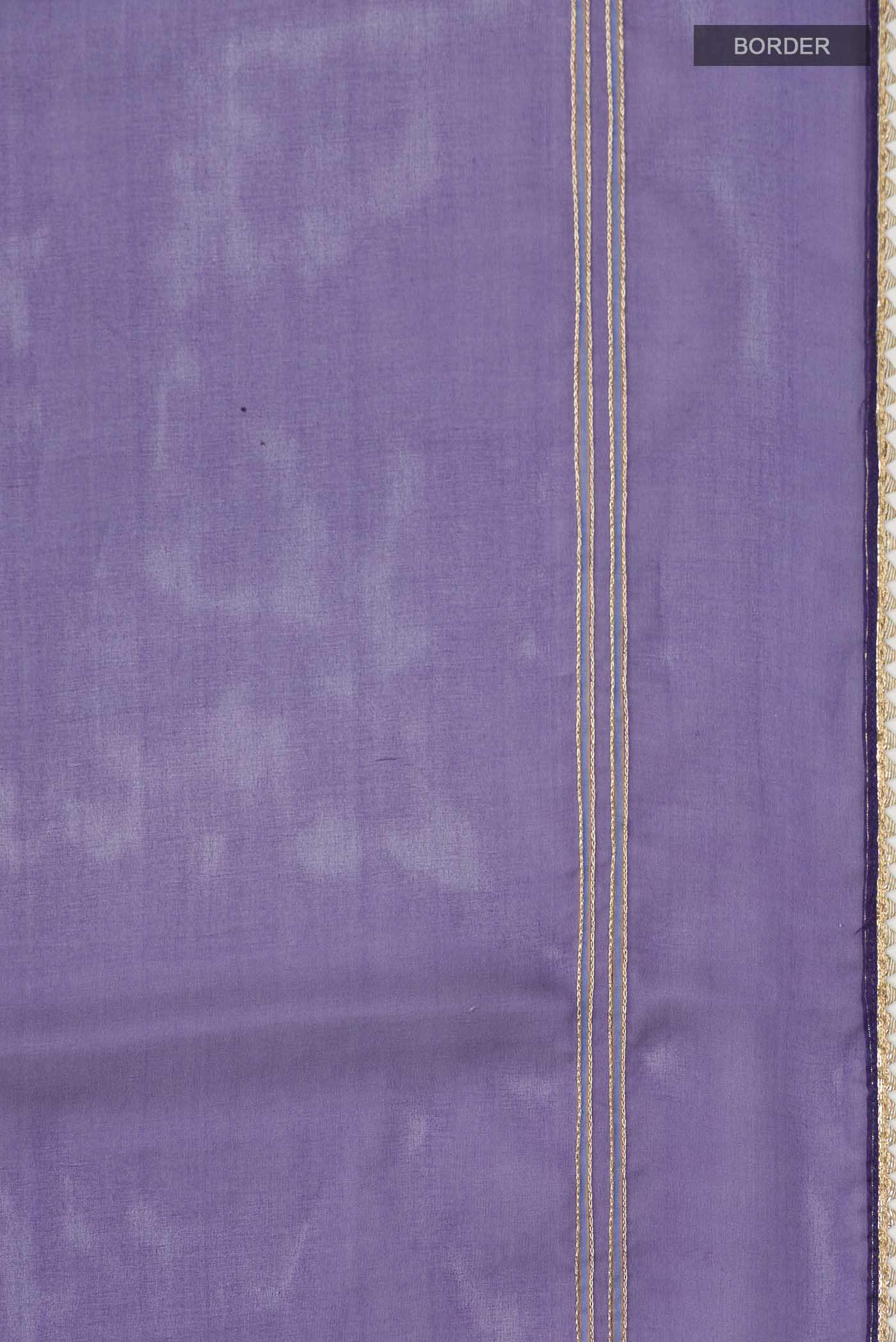 Aboli-Navy Blue Organza Silk Saree - Image 4