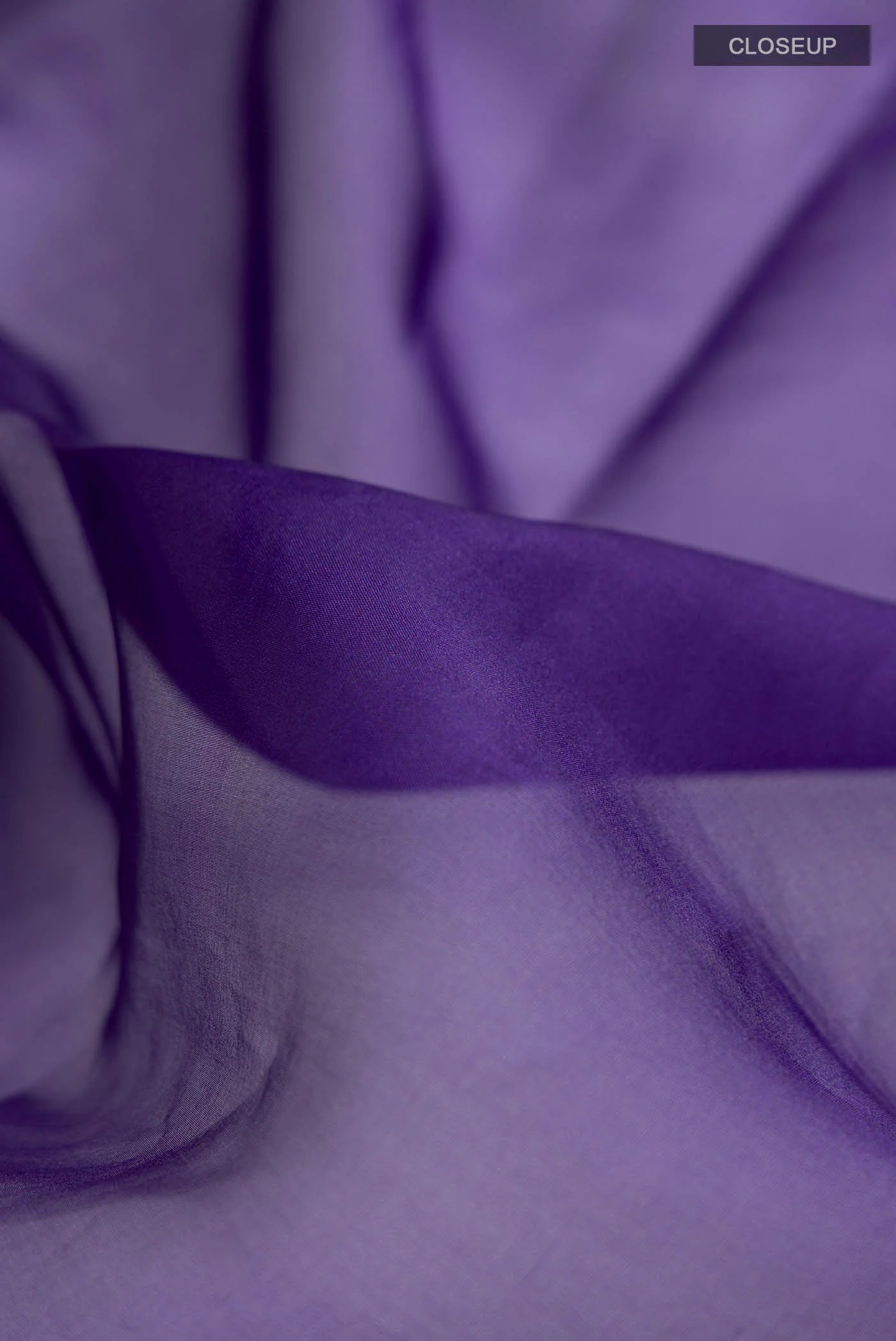 Aboli-Navy Blue Organza Silk Saree - Image 7
