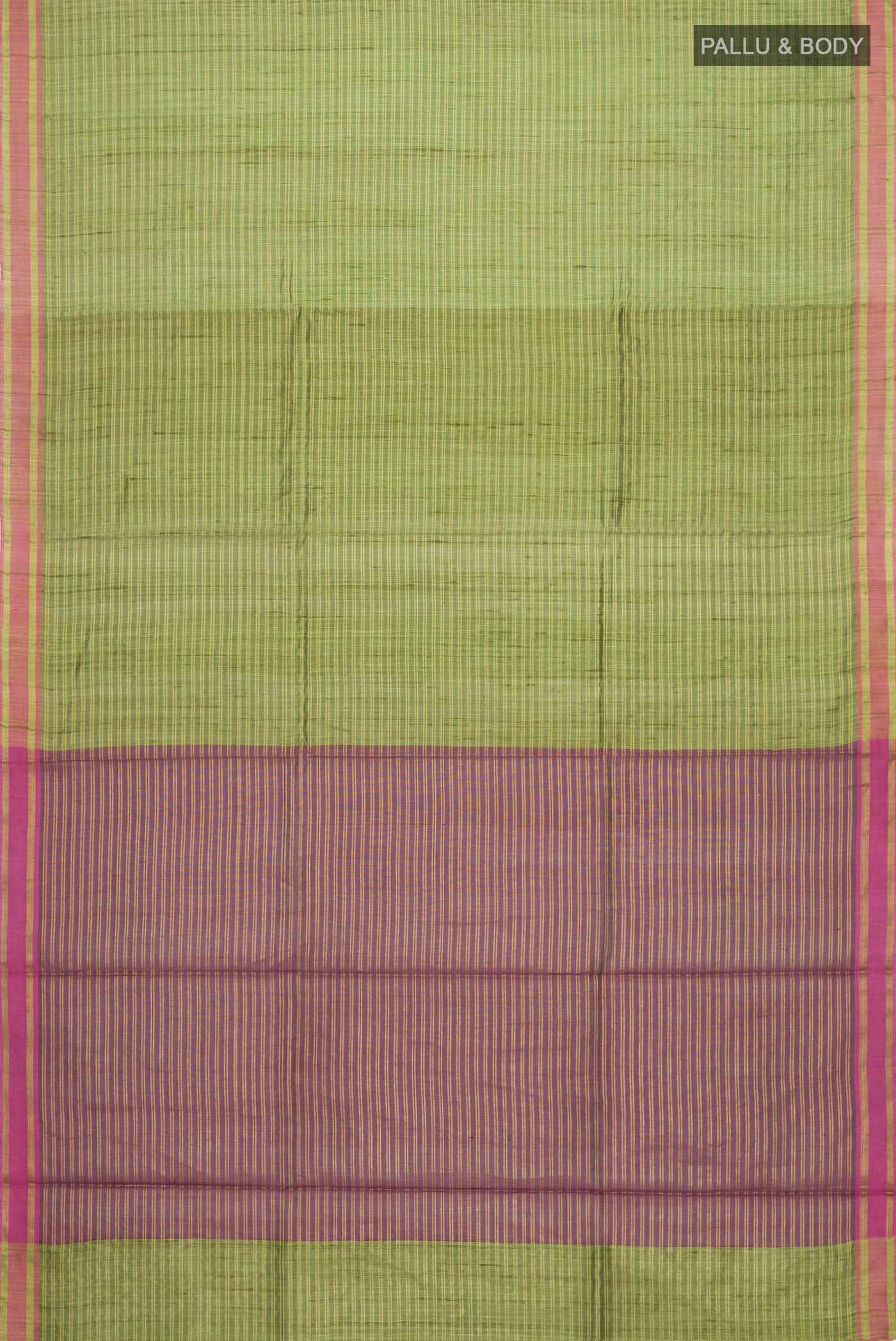 Akira-Green Bhagalpuri Tussar Silk Saree - Image 5