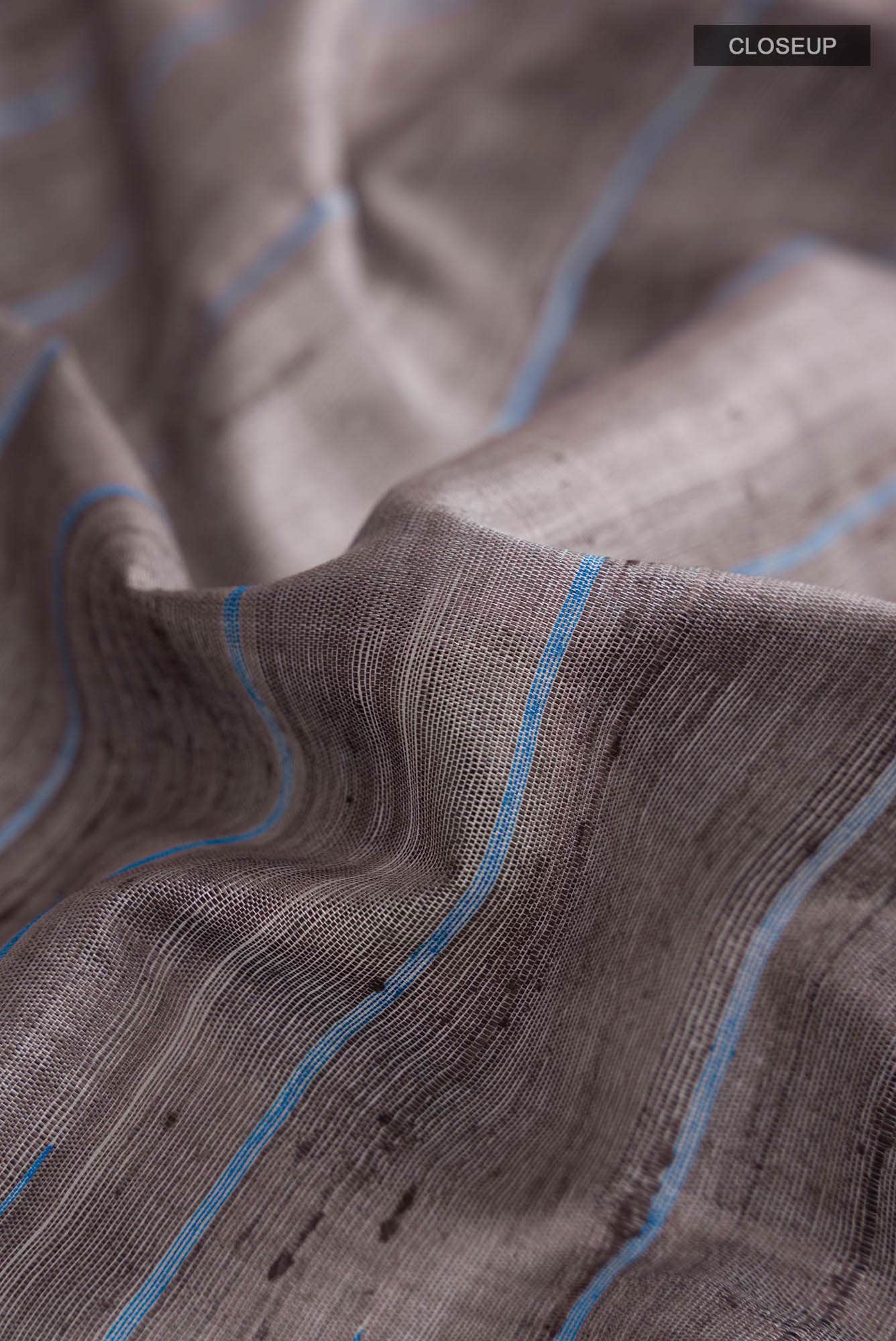 Amisha-Grey Bhagalpuri Tussar Silk Saree - Image 4