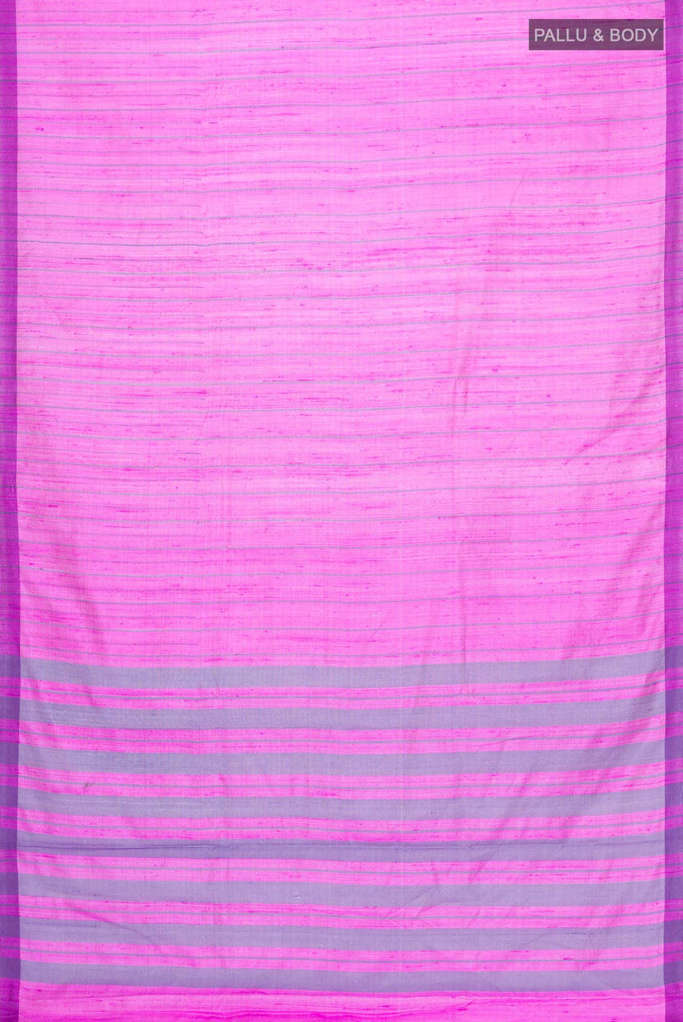 Amisha-Pink Bhagalpuri Tussar Silk Saree - Image 5