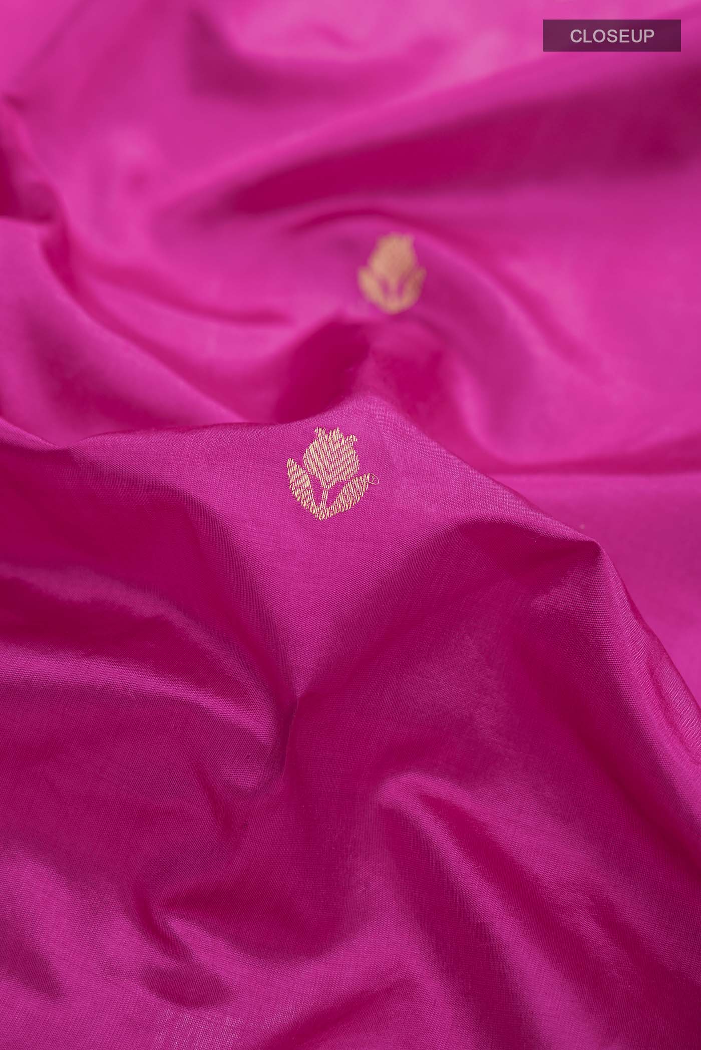 Anaar-Pink Banarasi Katan Silk Saree - Image 7