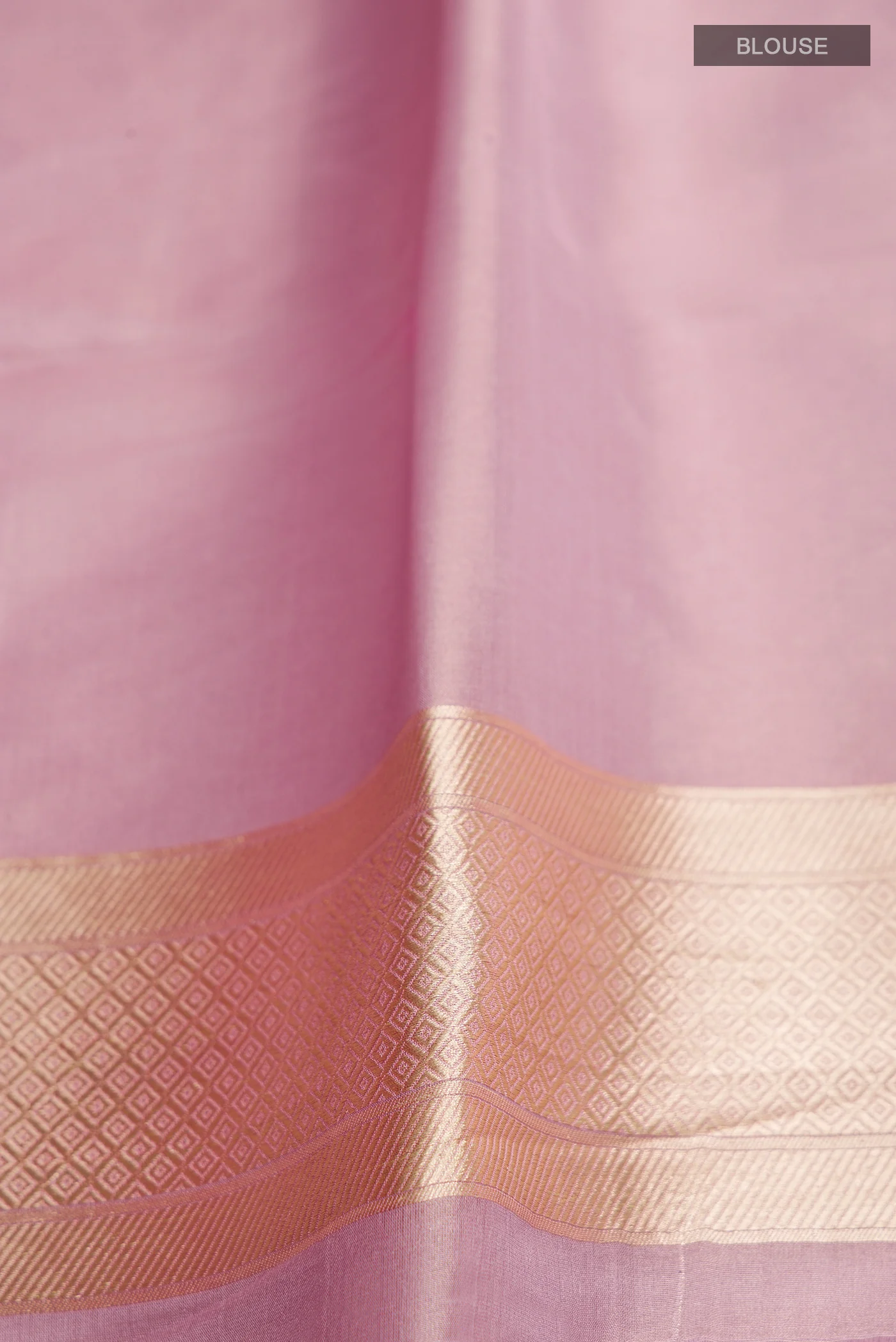 Antara-Rose Gold Banarasi Silk Saree - Image 6