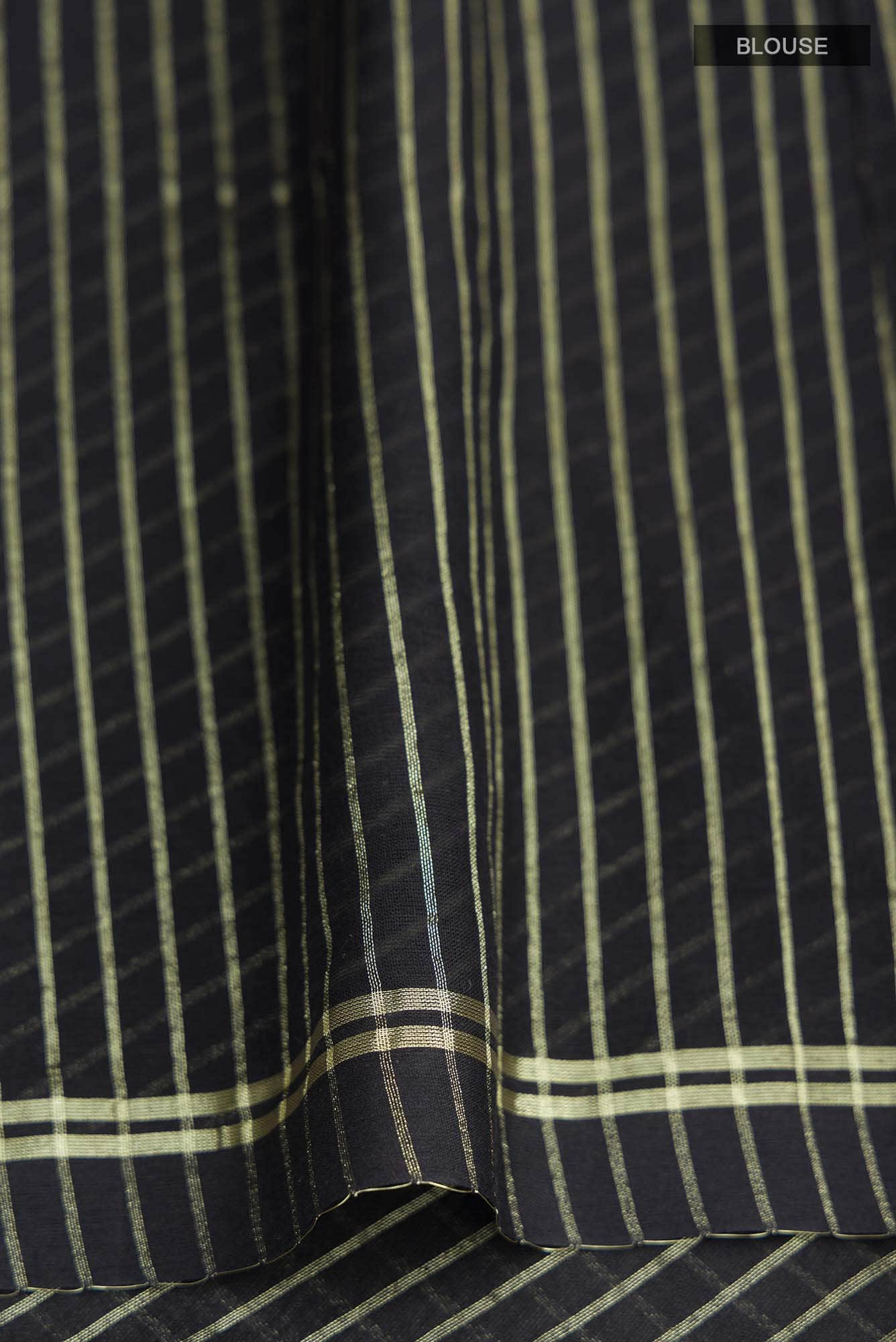 Anuradha-Black Bengal Cotton Saree - Image 7