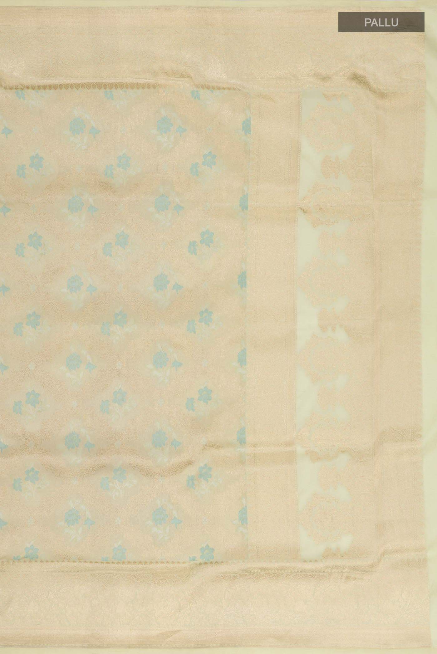 Light Green Banarasi Silk Saree - Image 6