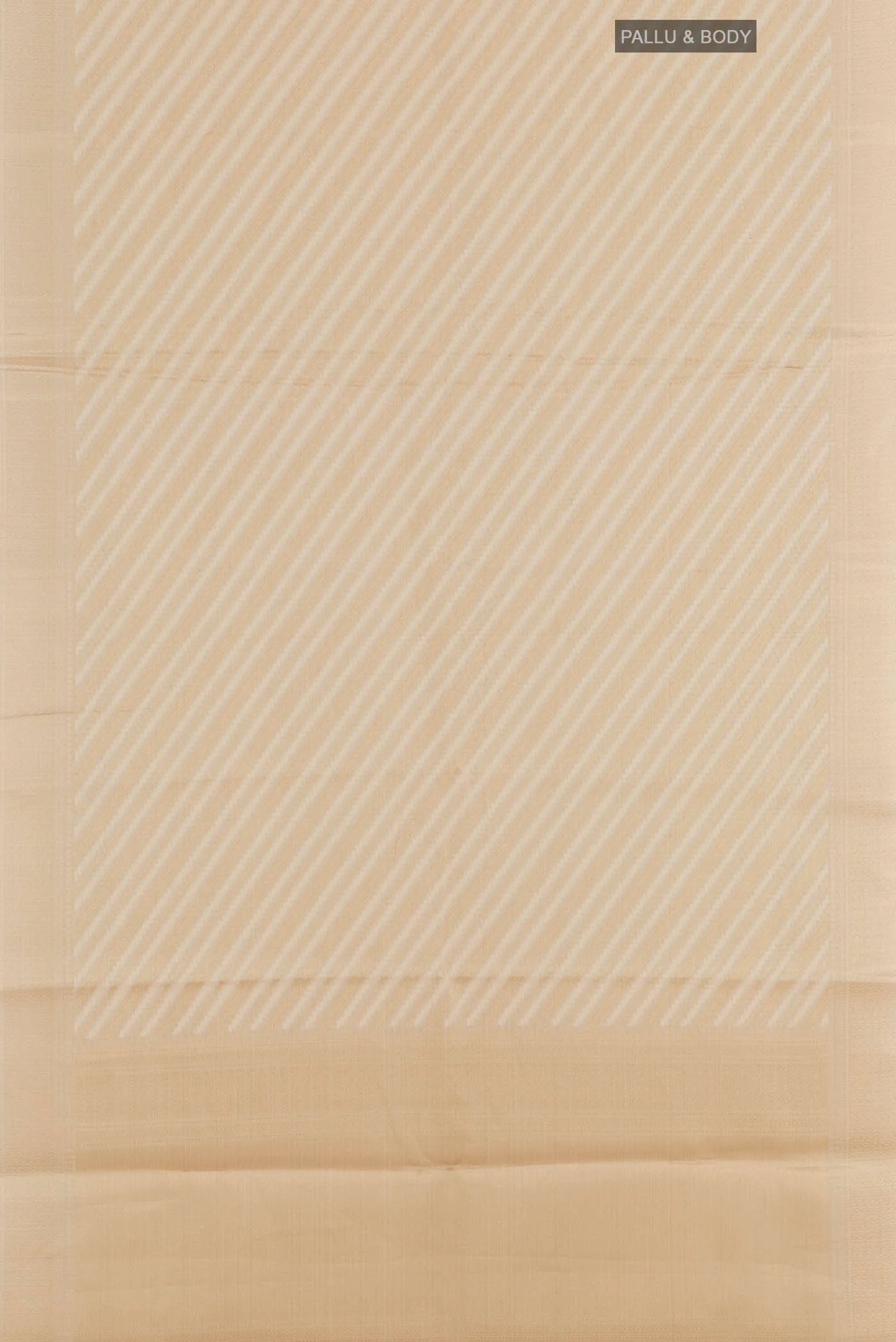 Beige Blended Kota Cotton Saree - Image 3