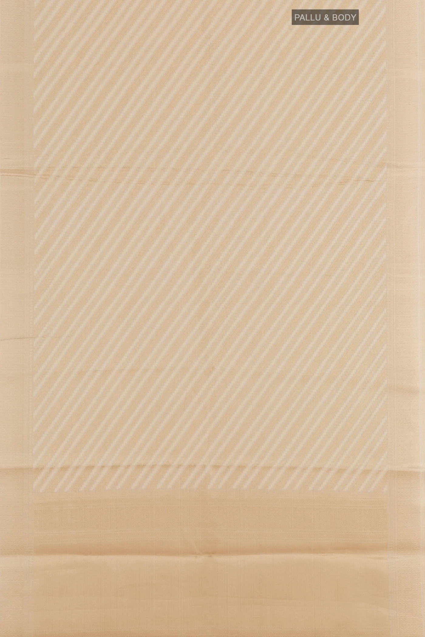 Beige Blended Kota Cotton Saree - Image 3