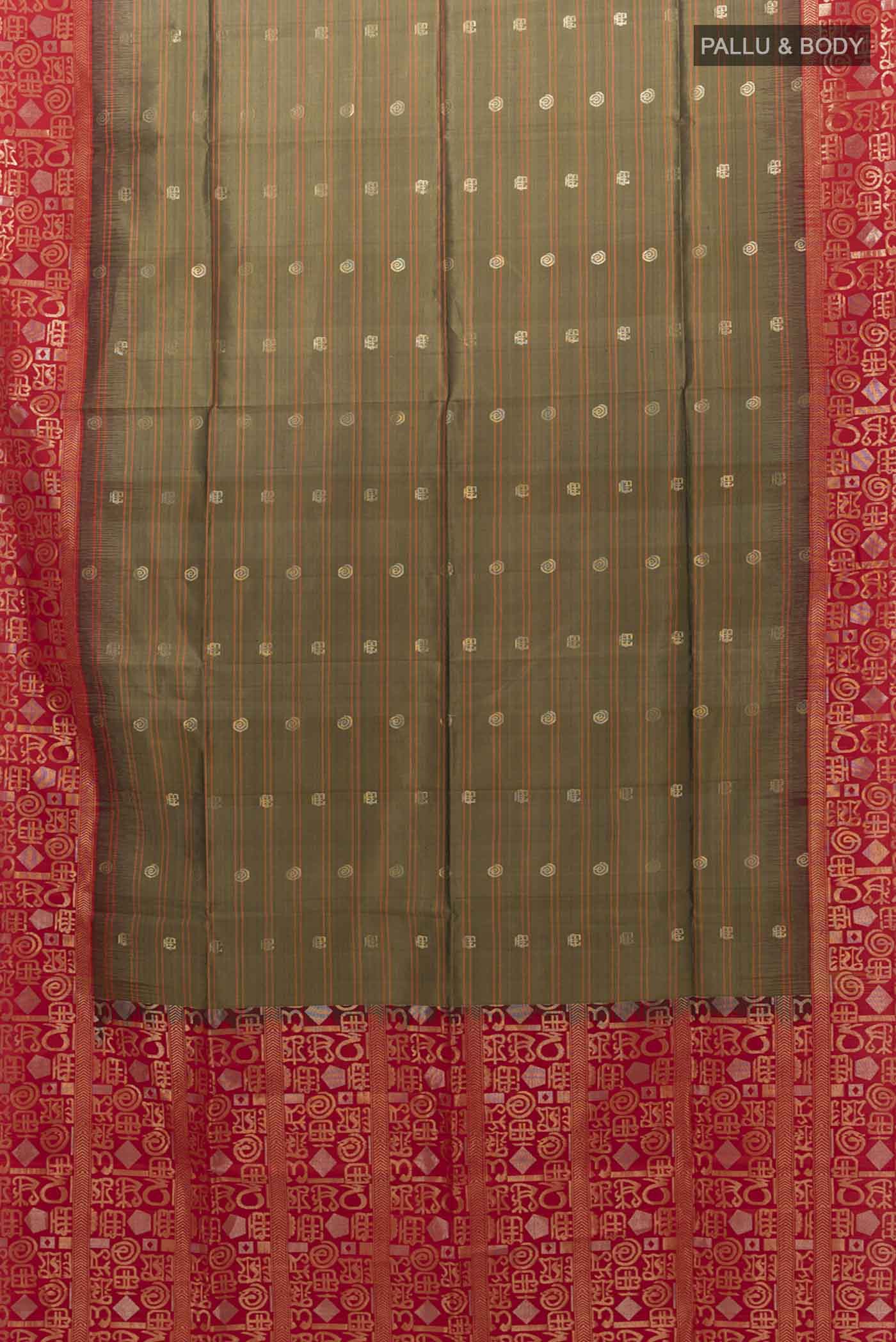 Green Soft Silk Saree - Image 5