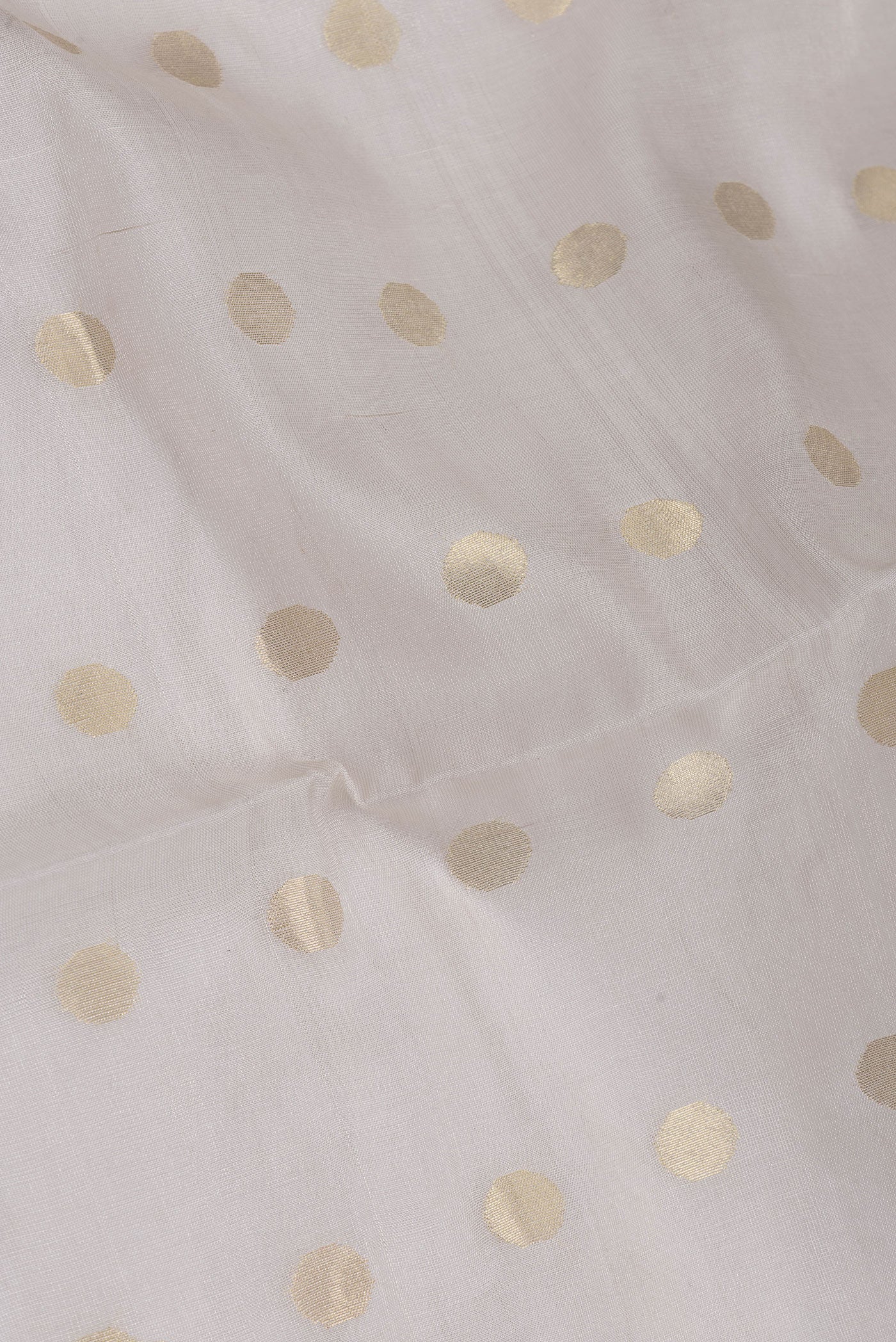 Cream Dual Tone Chanderi Silk Saree - Image 2