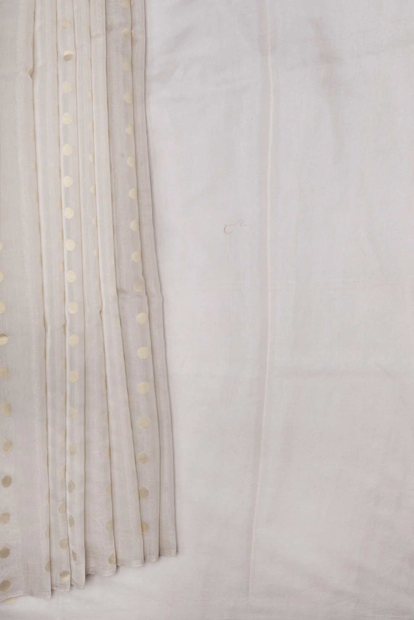 Cream Dual Tone Chanderi Silk Saree - Image 4