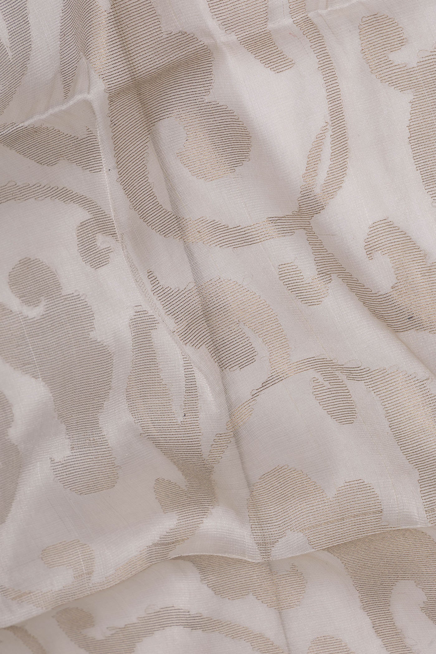Beige Dual Tone Chanderi Silk Saree - Image 2