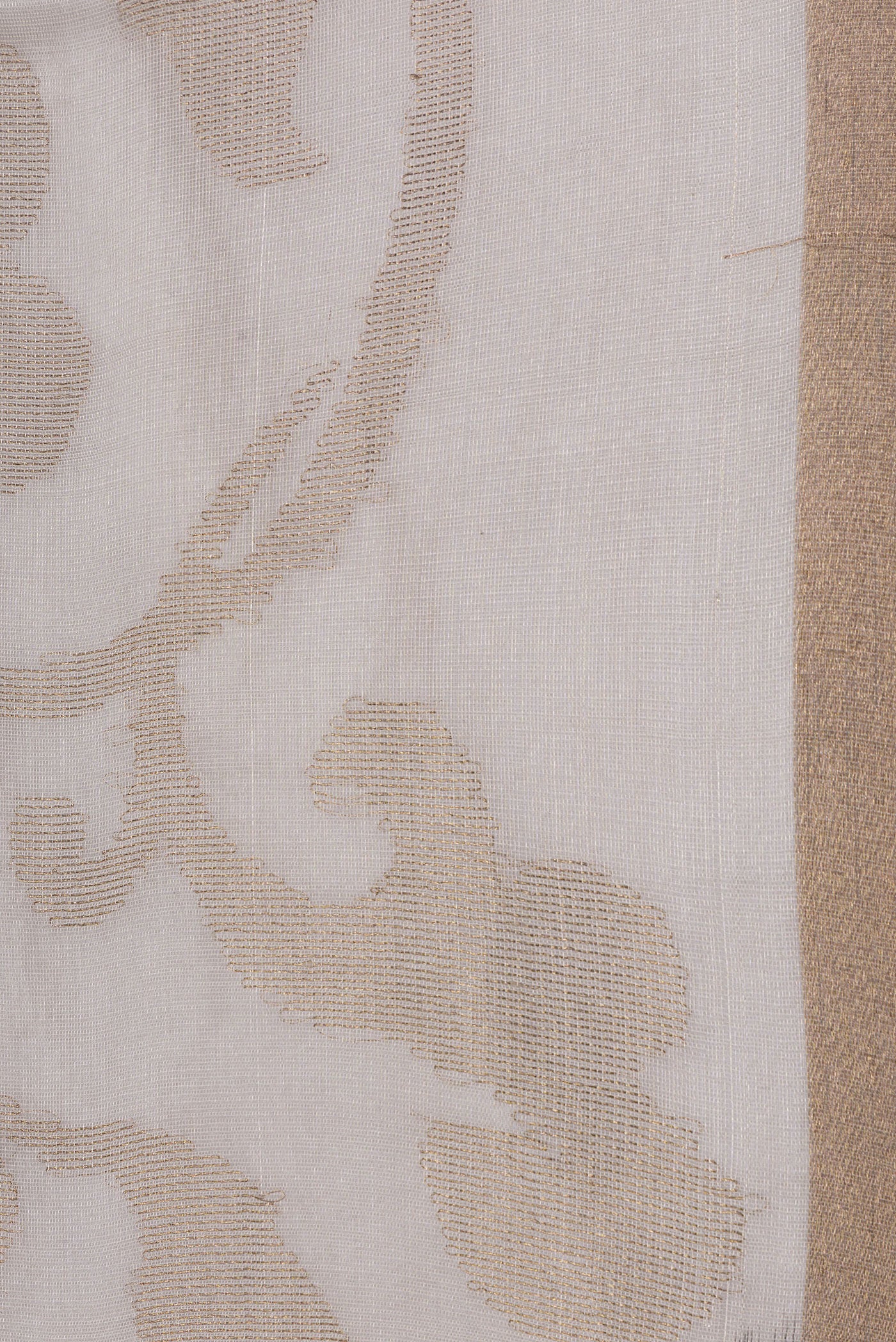 Beige Dual Tone Chanderi Silk Saree - Image 3