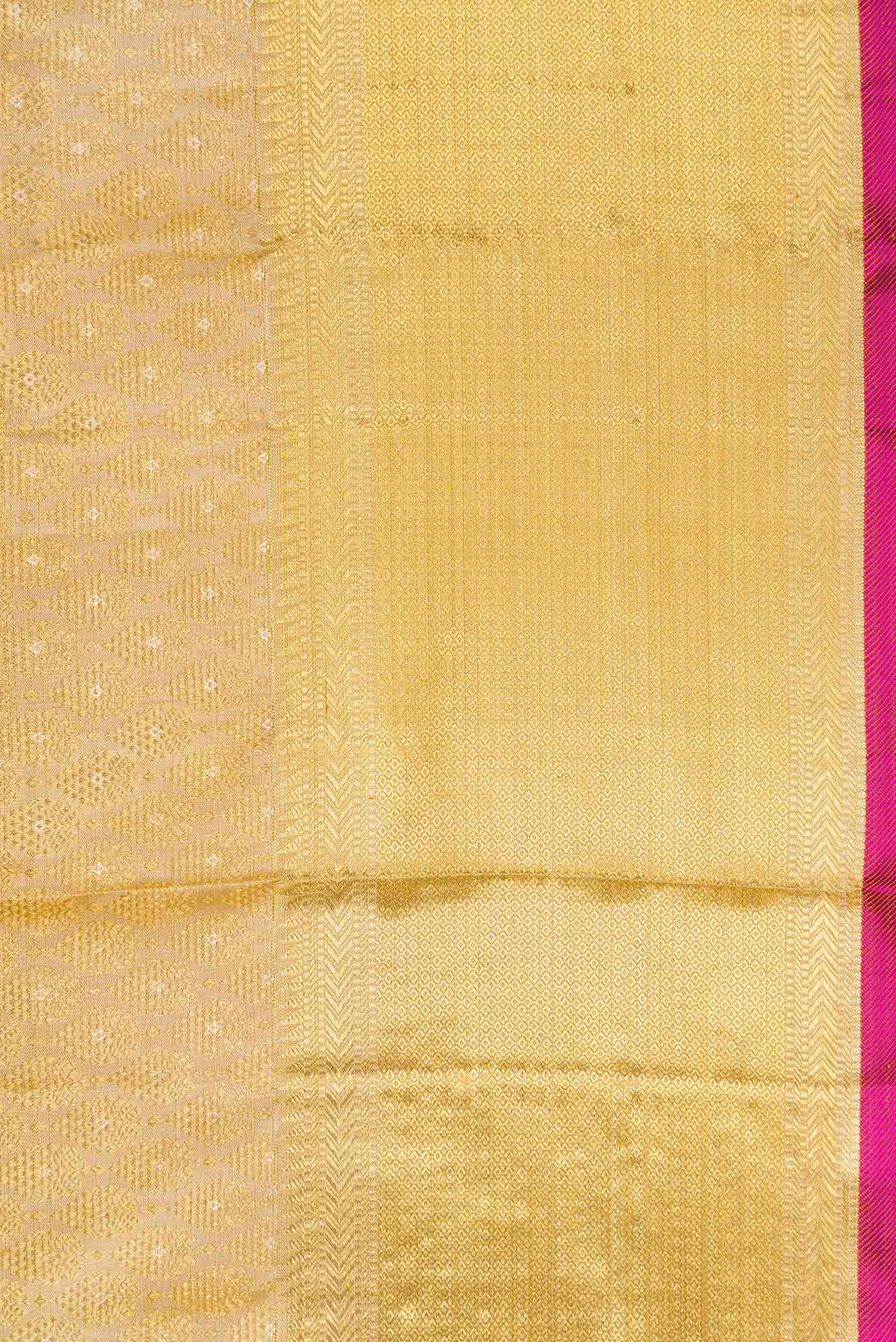Beige Dual Tone Kanjivaram Silk Saree - Image 3