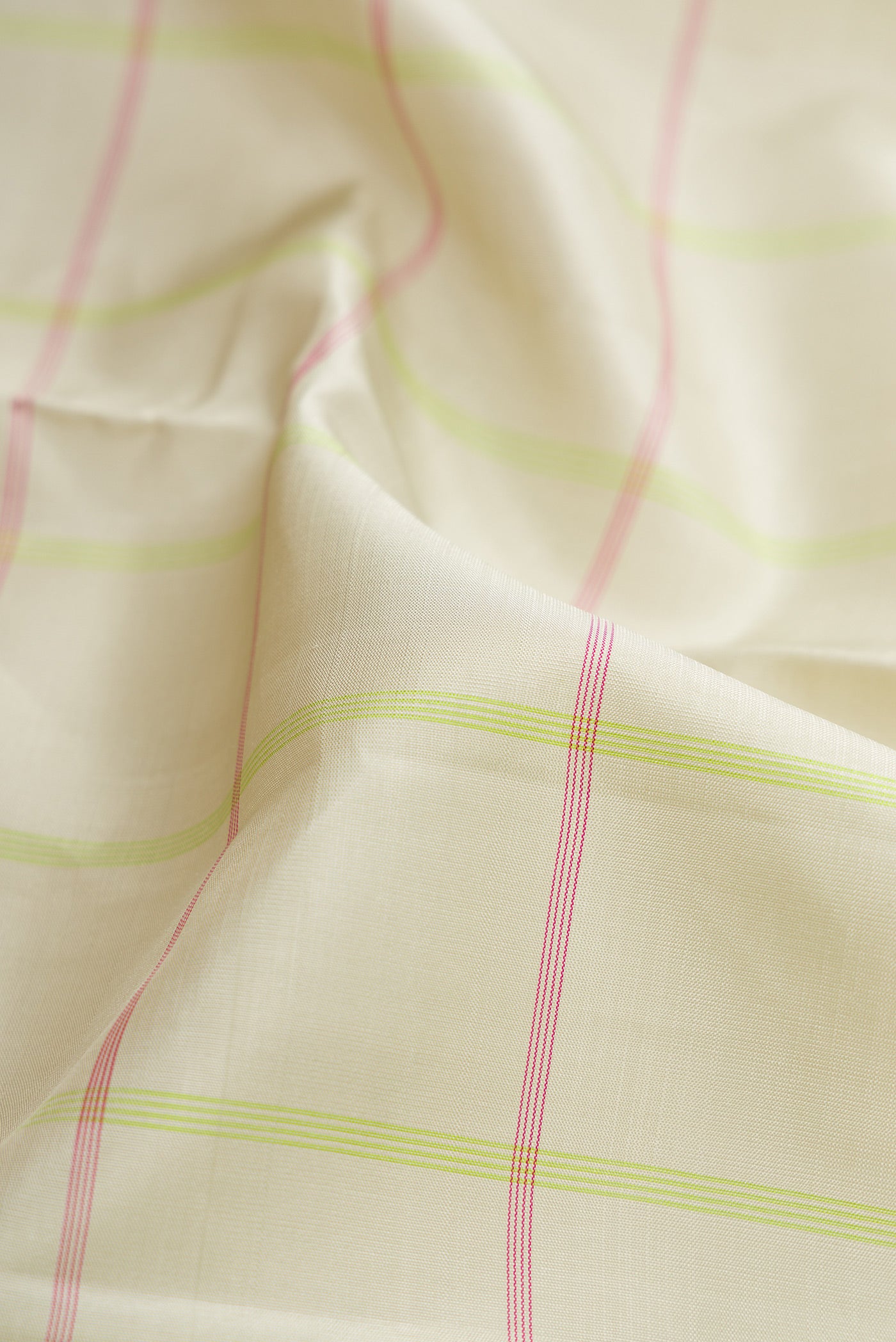 Cream Kanjivaram Silk Saree - Image 2