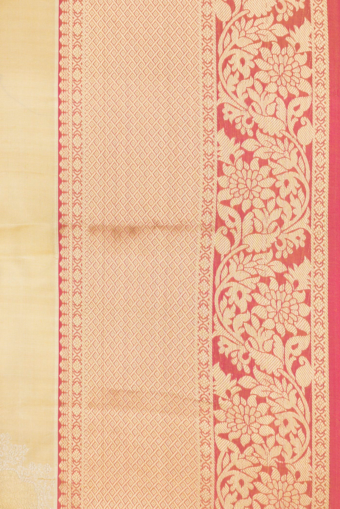 Beige Kanjivaram Silk Saree - Image 3