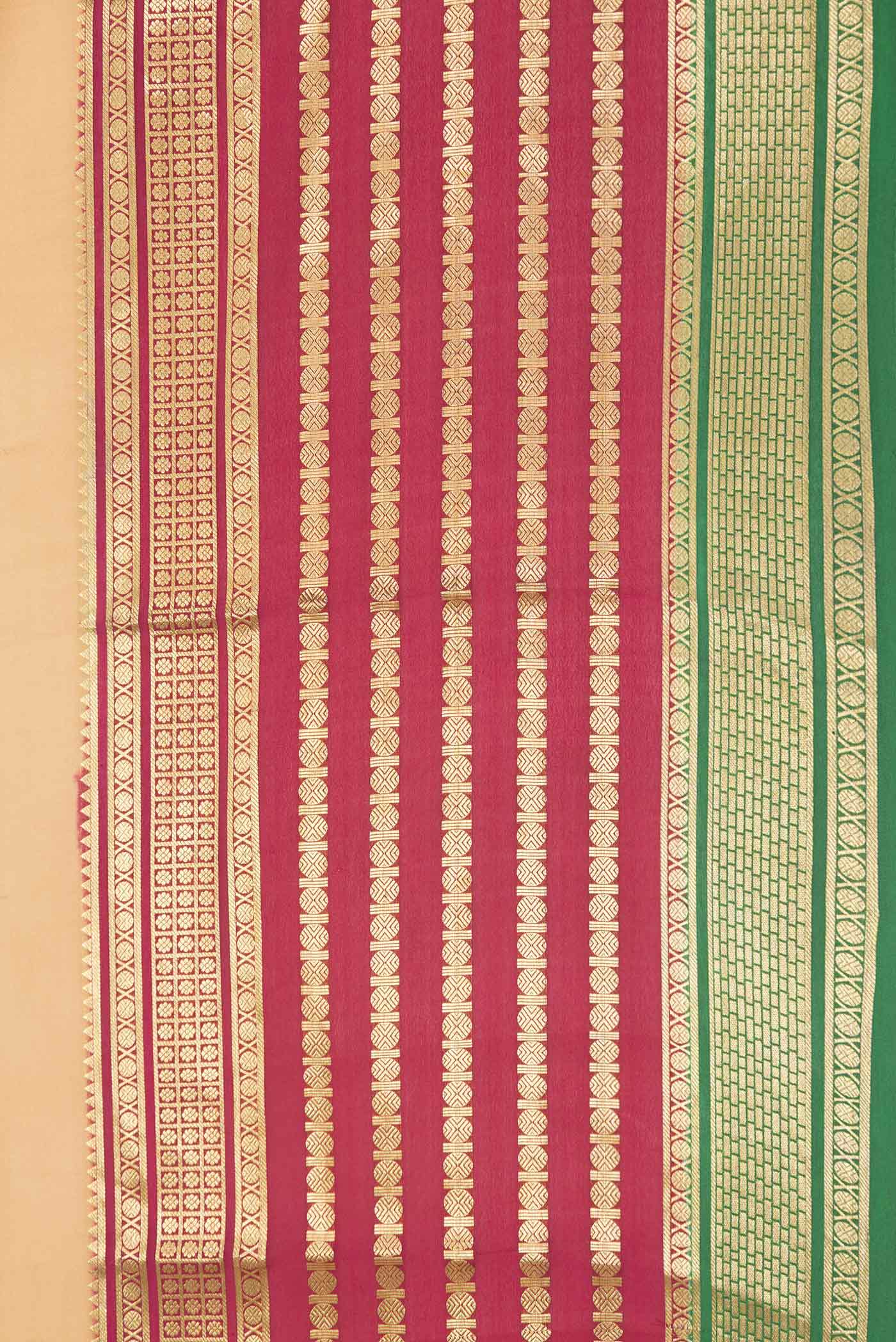 Sandal Mysore Crepe Saree - Image 3