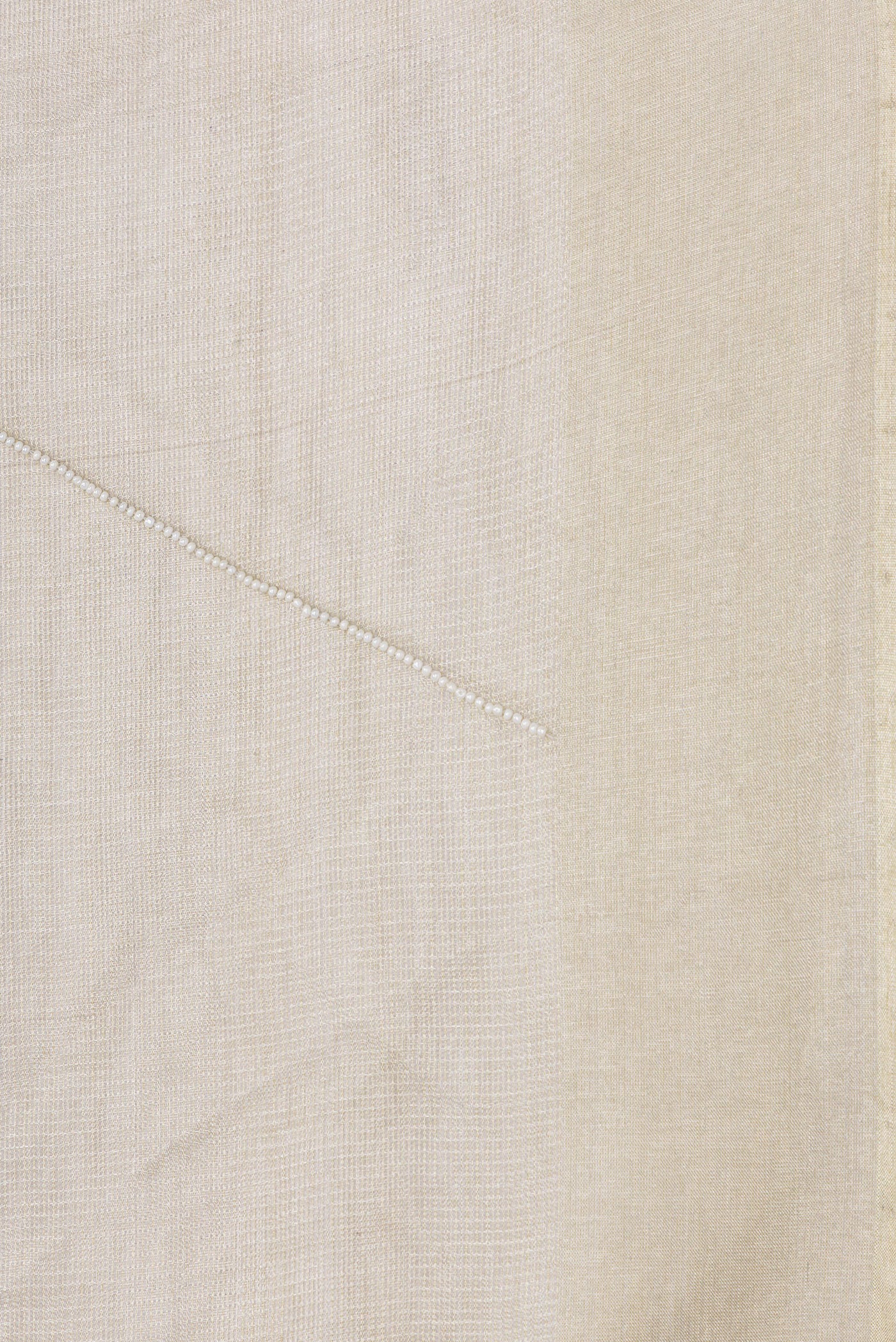 Beige Organza Silk Saree - Image 3