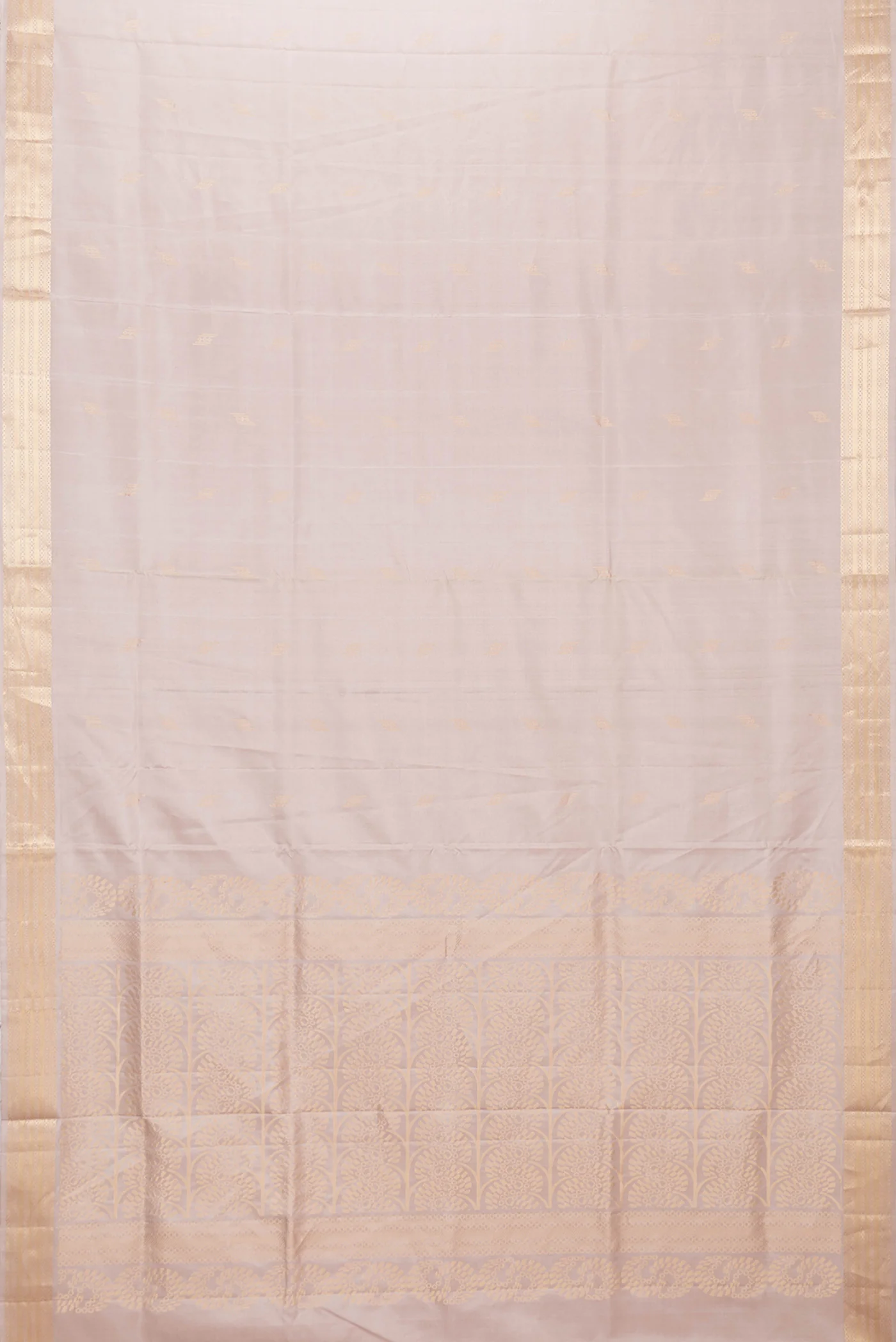 Beige Soft Silk Saree - Image 6