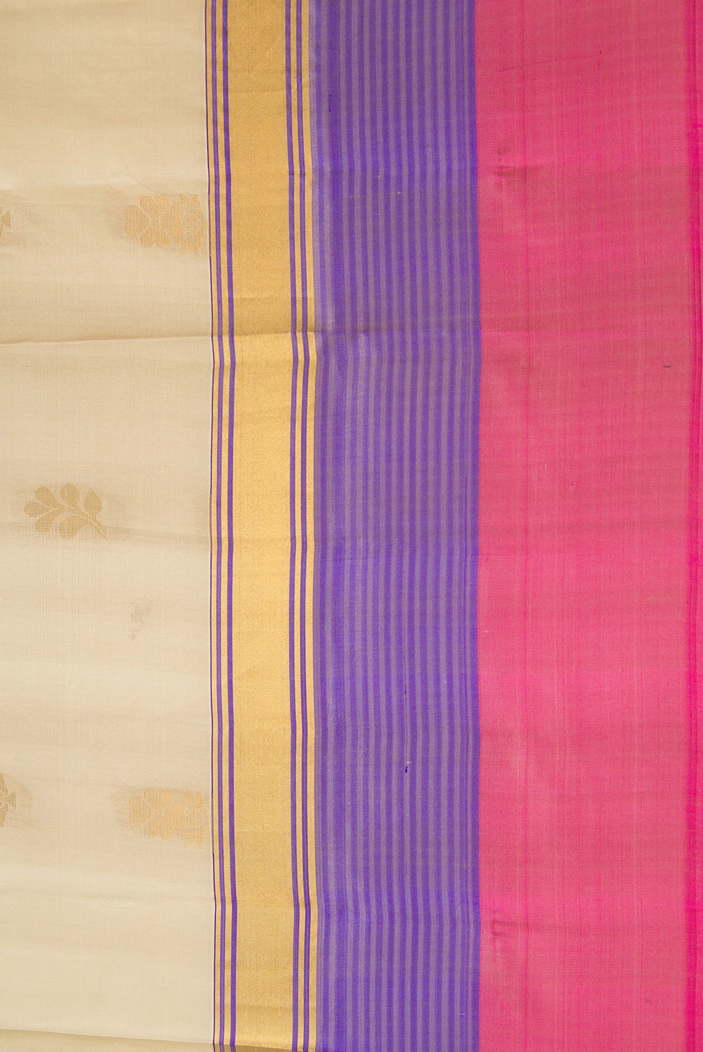 Beige Soft Silk Saree - Image 3