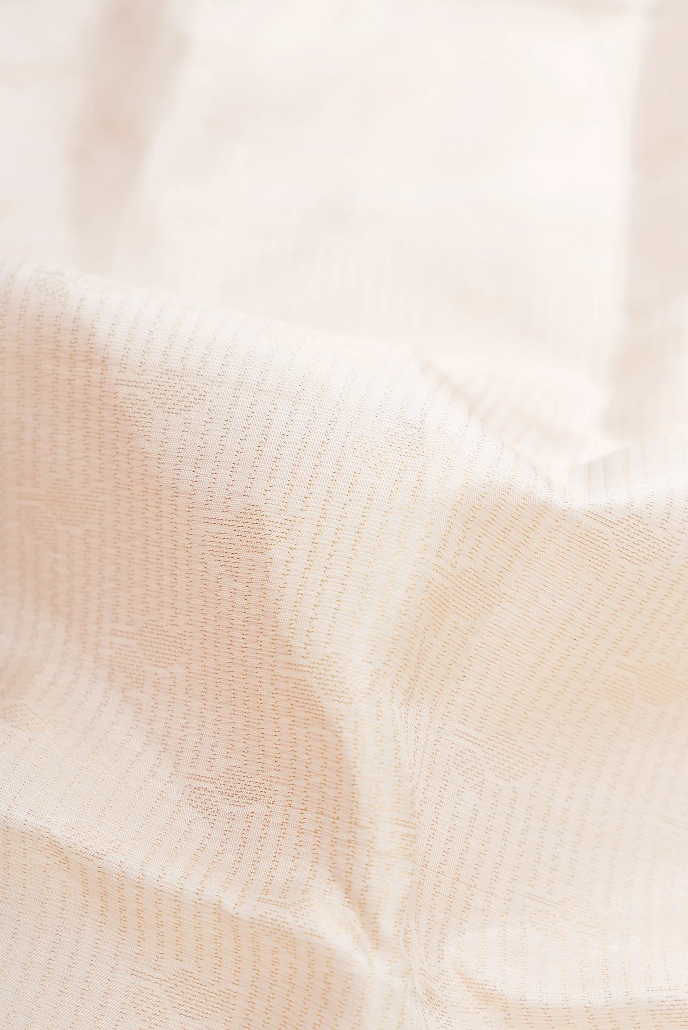 Cream Soft Silk Saree - Image 2
