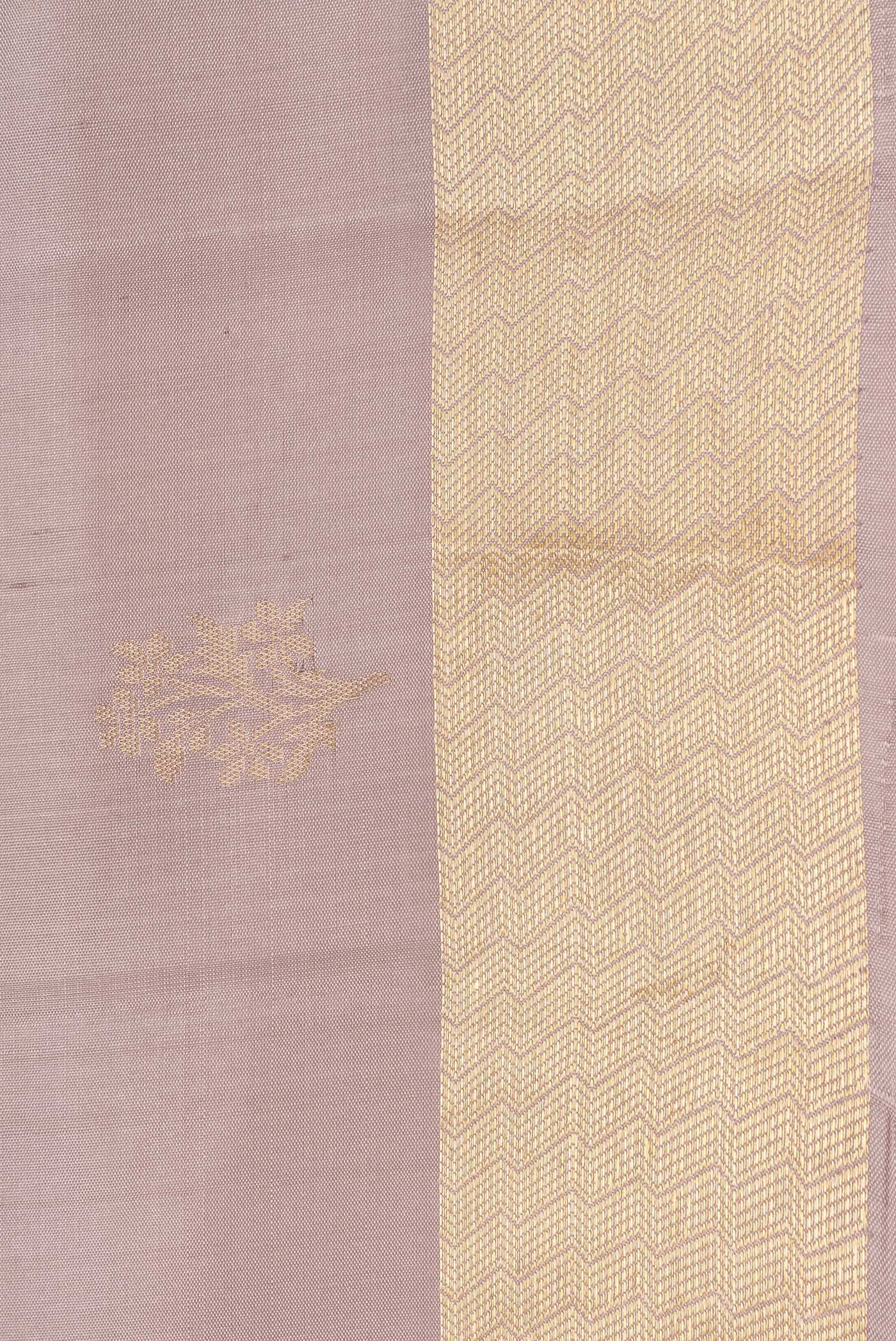 Beige Soft Silk Saree - Image 3