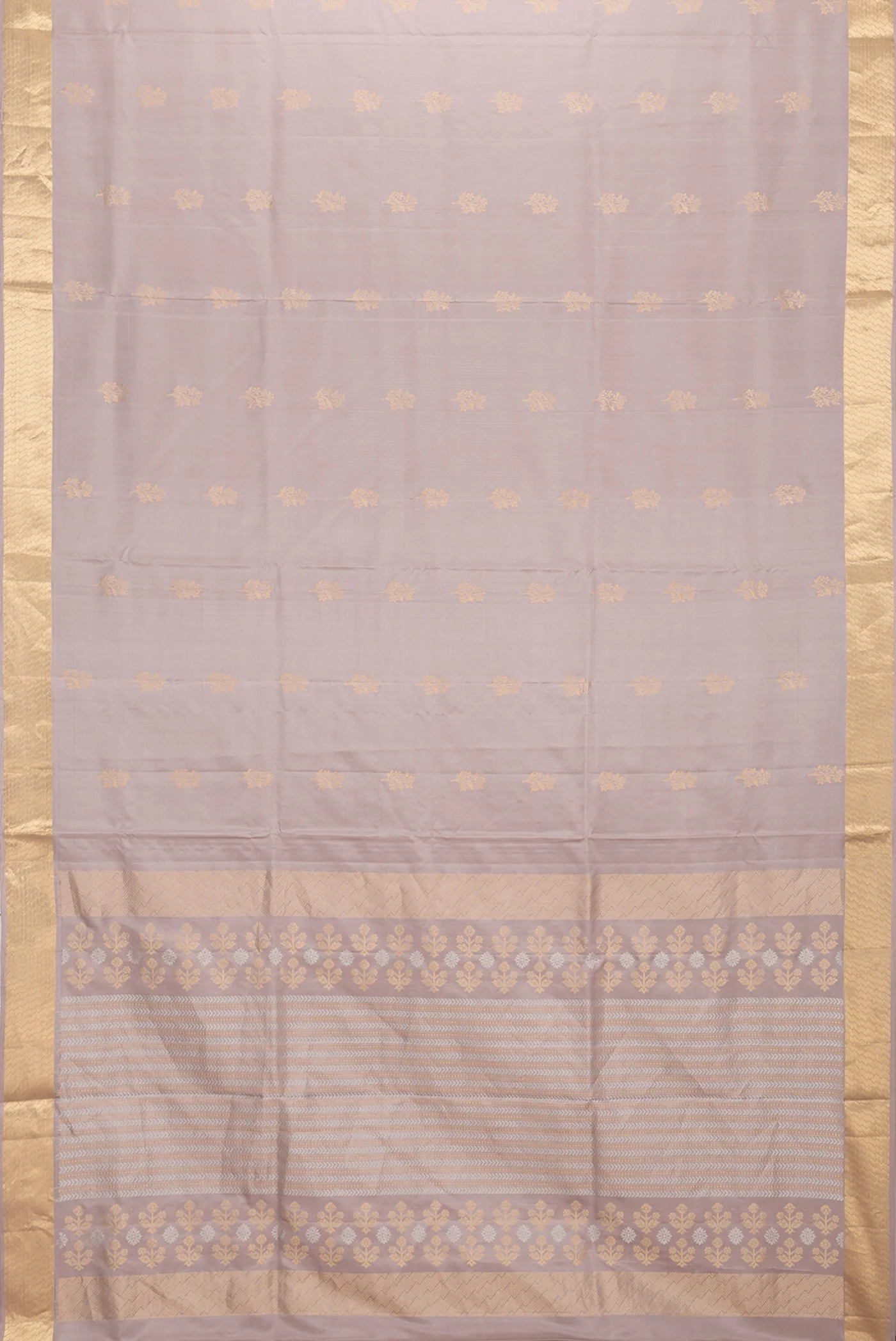 Beige Soft Silk Saree - Image 6