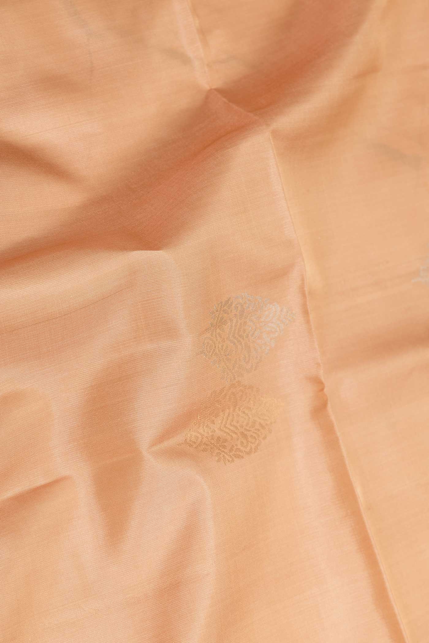 Beige Dual Tone Soft Silk Saree - Image 2