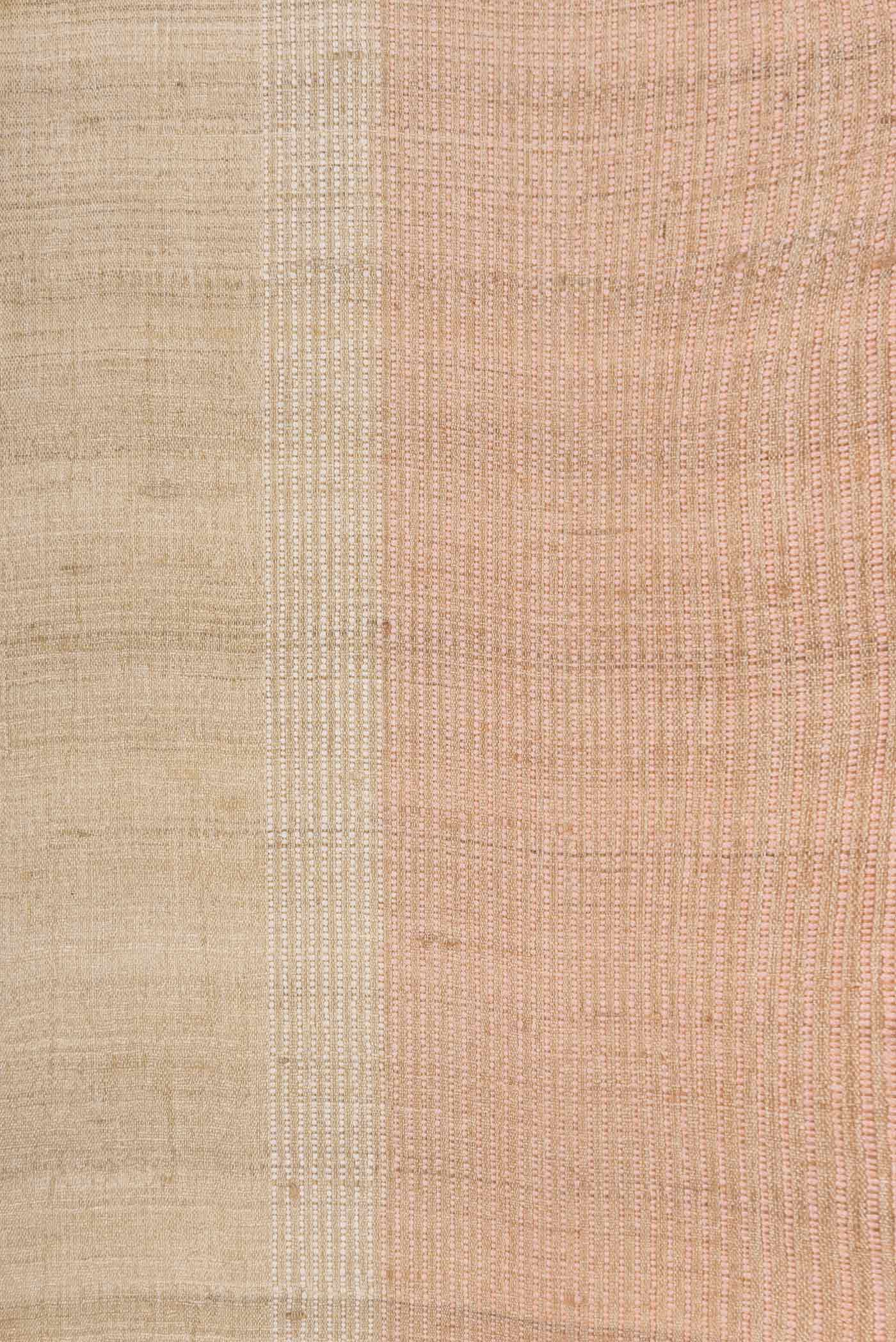 Beige Dual Tone Tussar Saree - Image 3