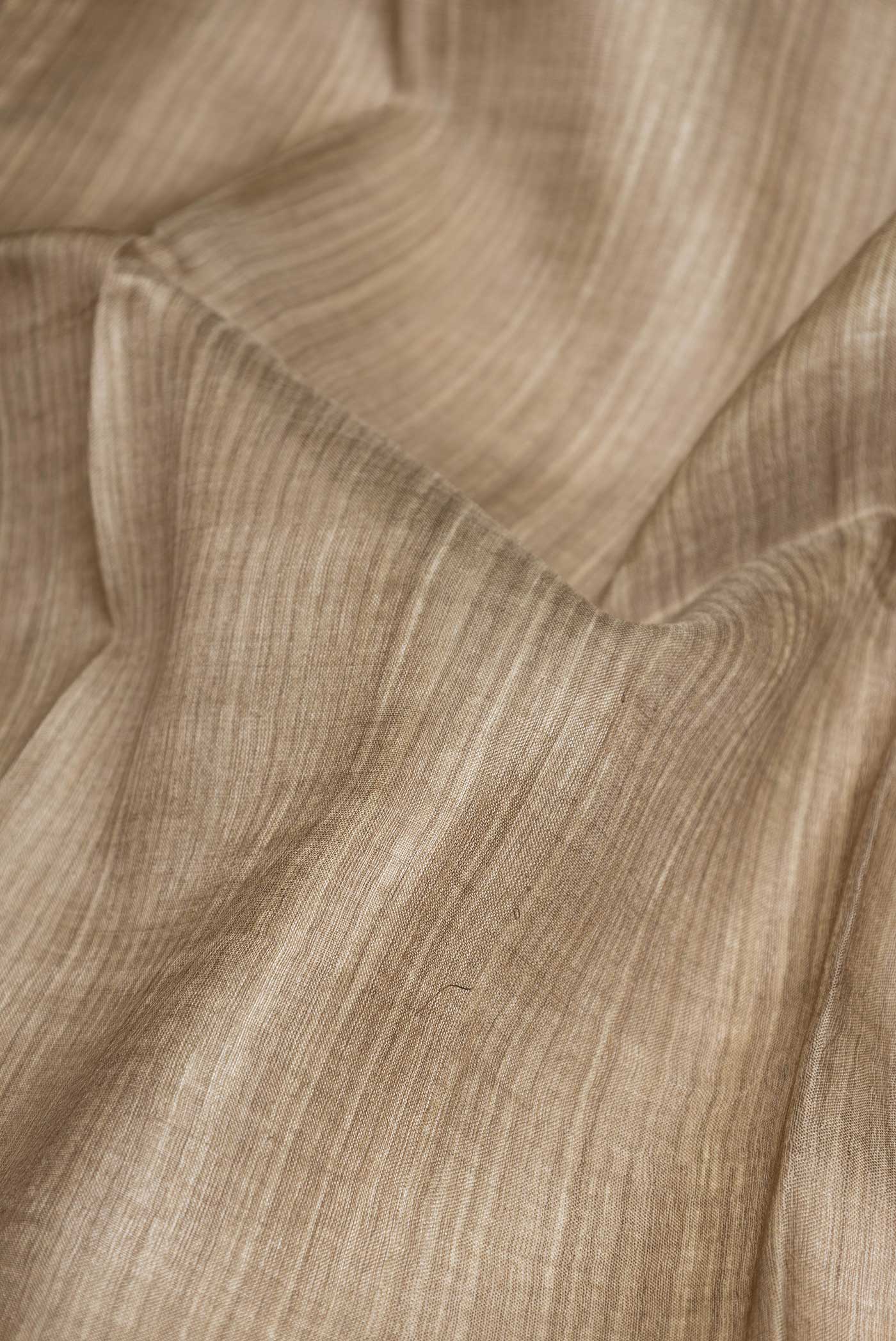 Beige Dual Tone Tussar Saree - Image 2