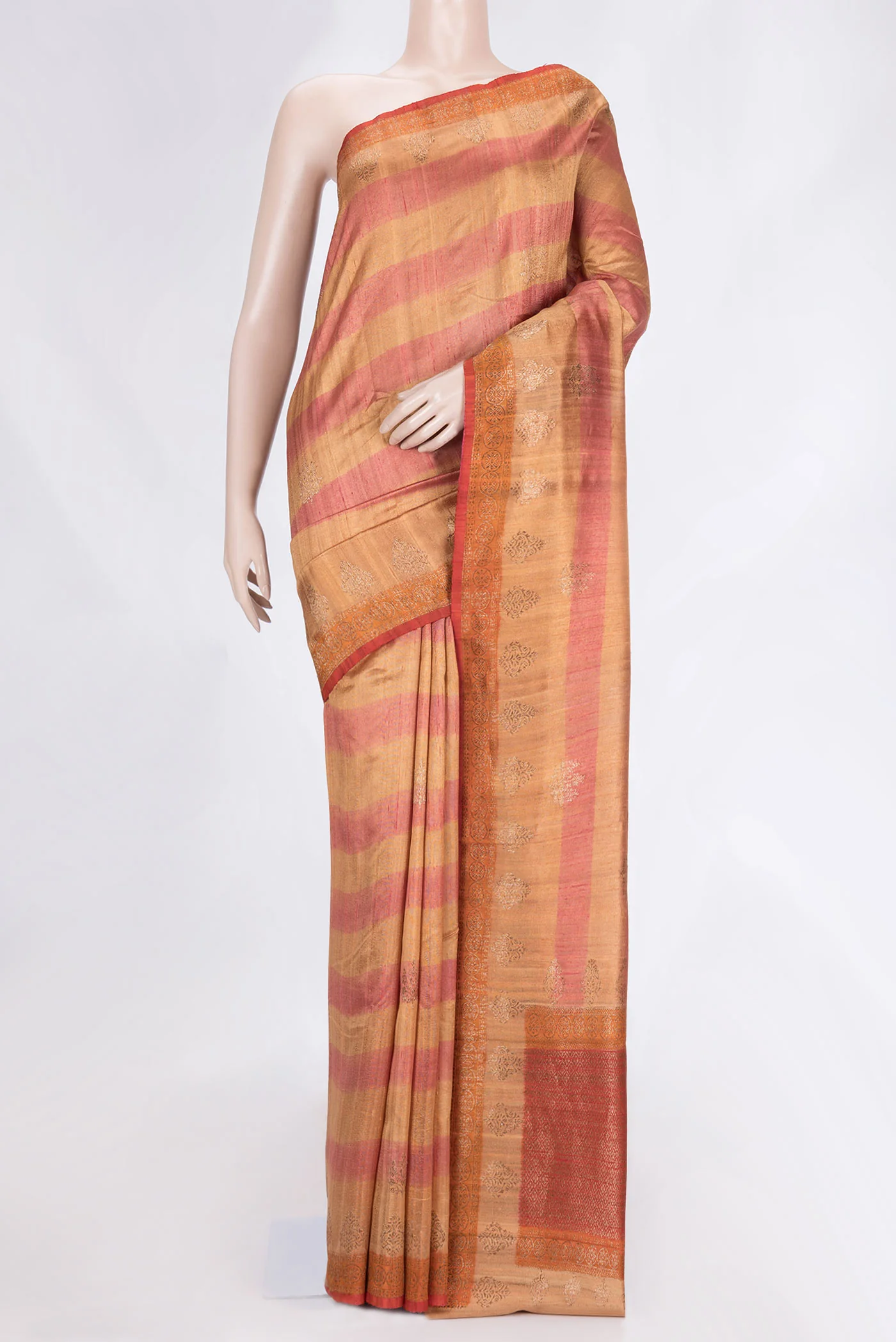 Multi Color Banarasi Tussar Silk Saree