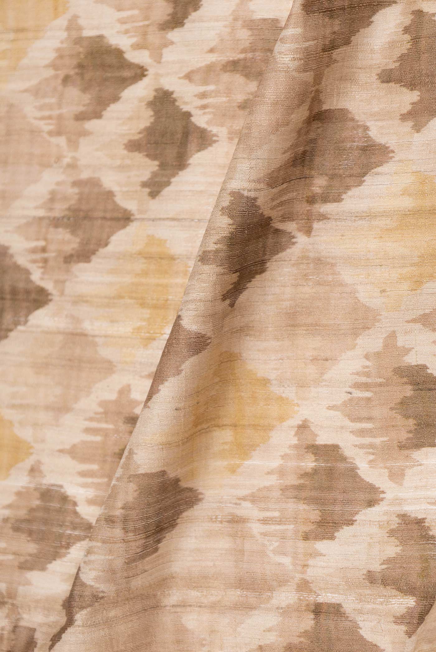 Beige Dual Tone Tussar Saree - Image 2