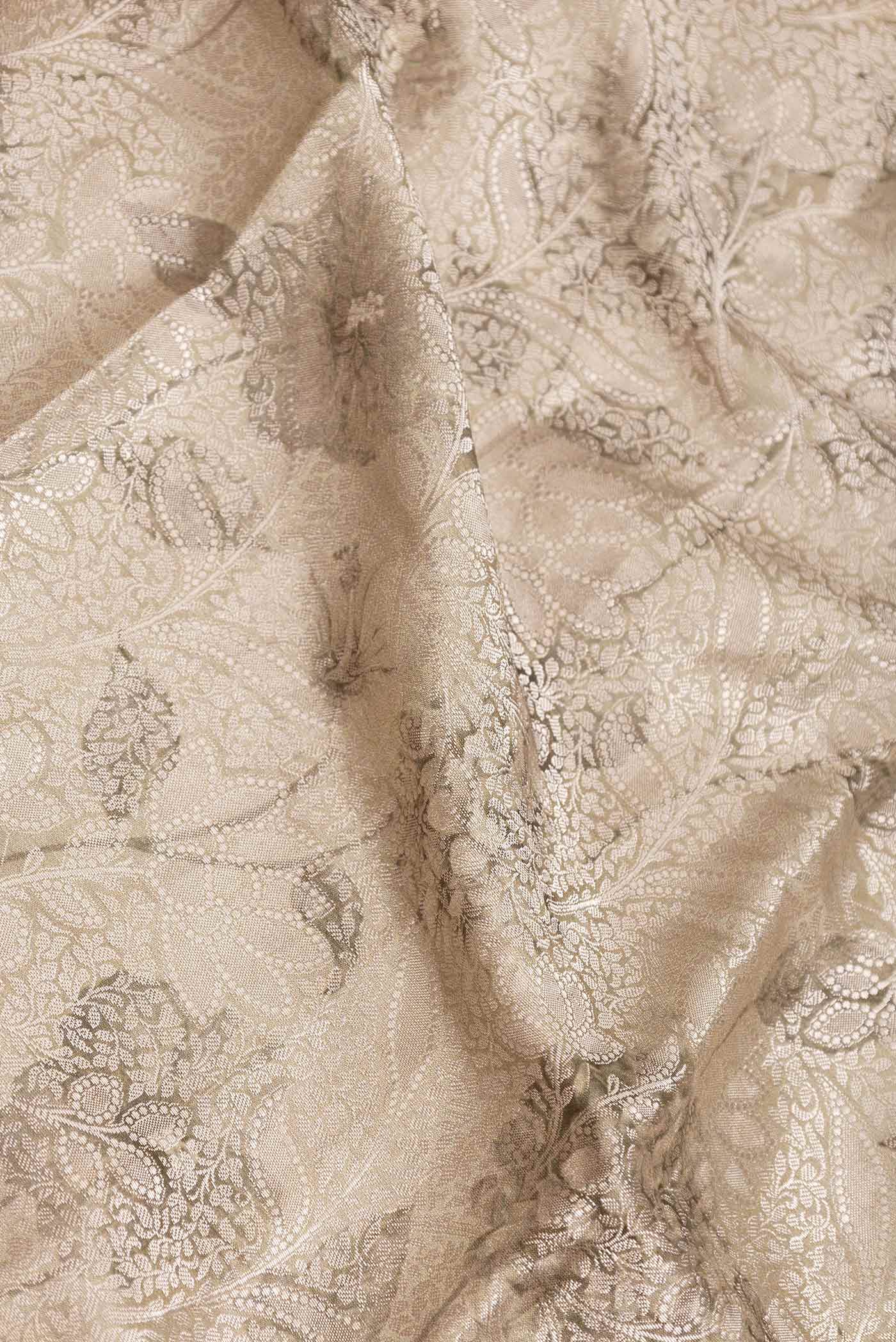 Beige Dual Tone Tussar Saree - Image 2