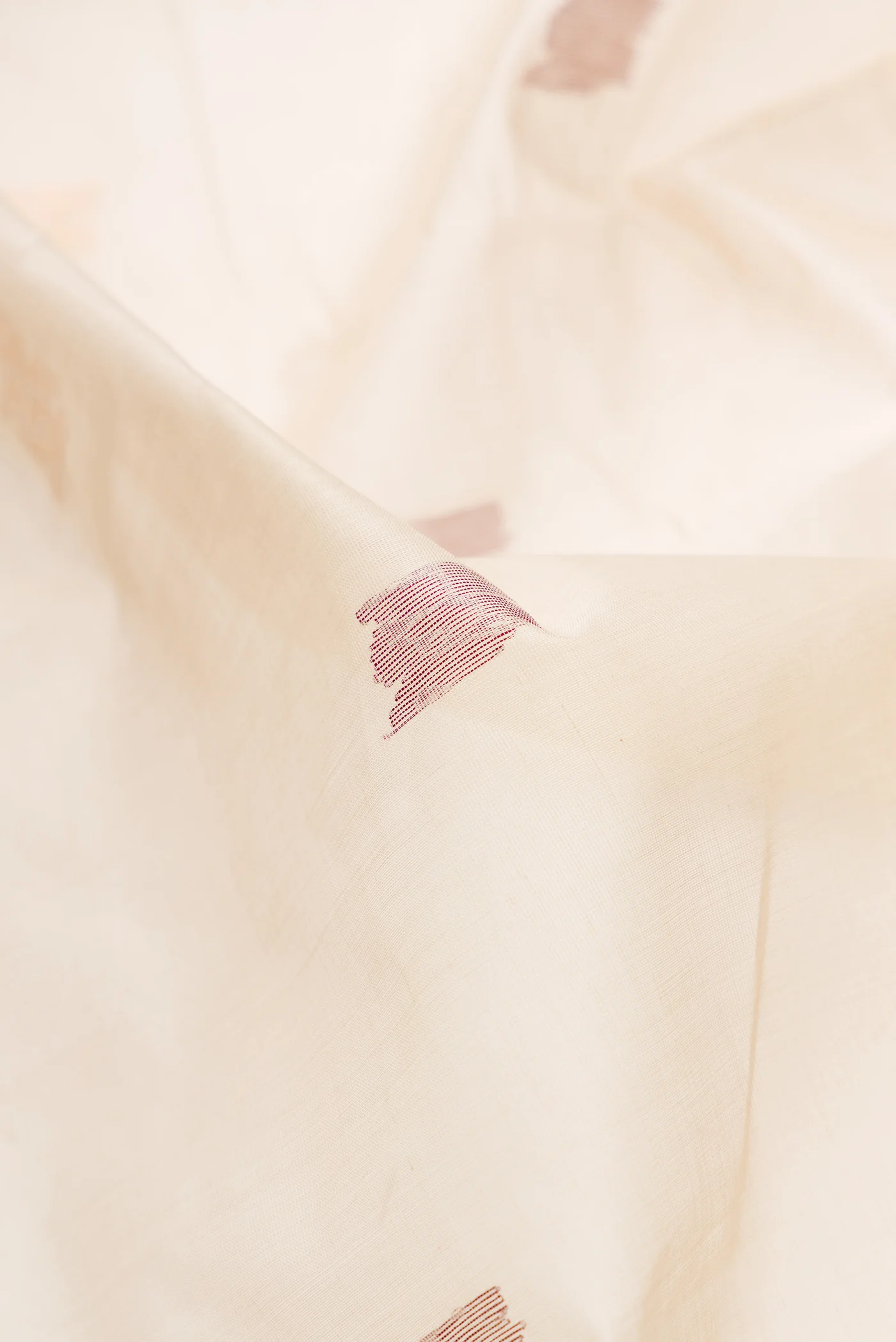 Cream Uppada Cotton Saree - Image 2
