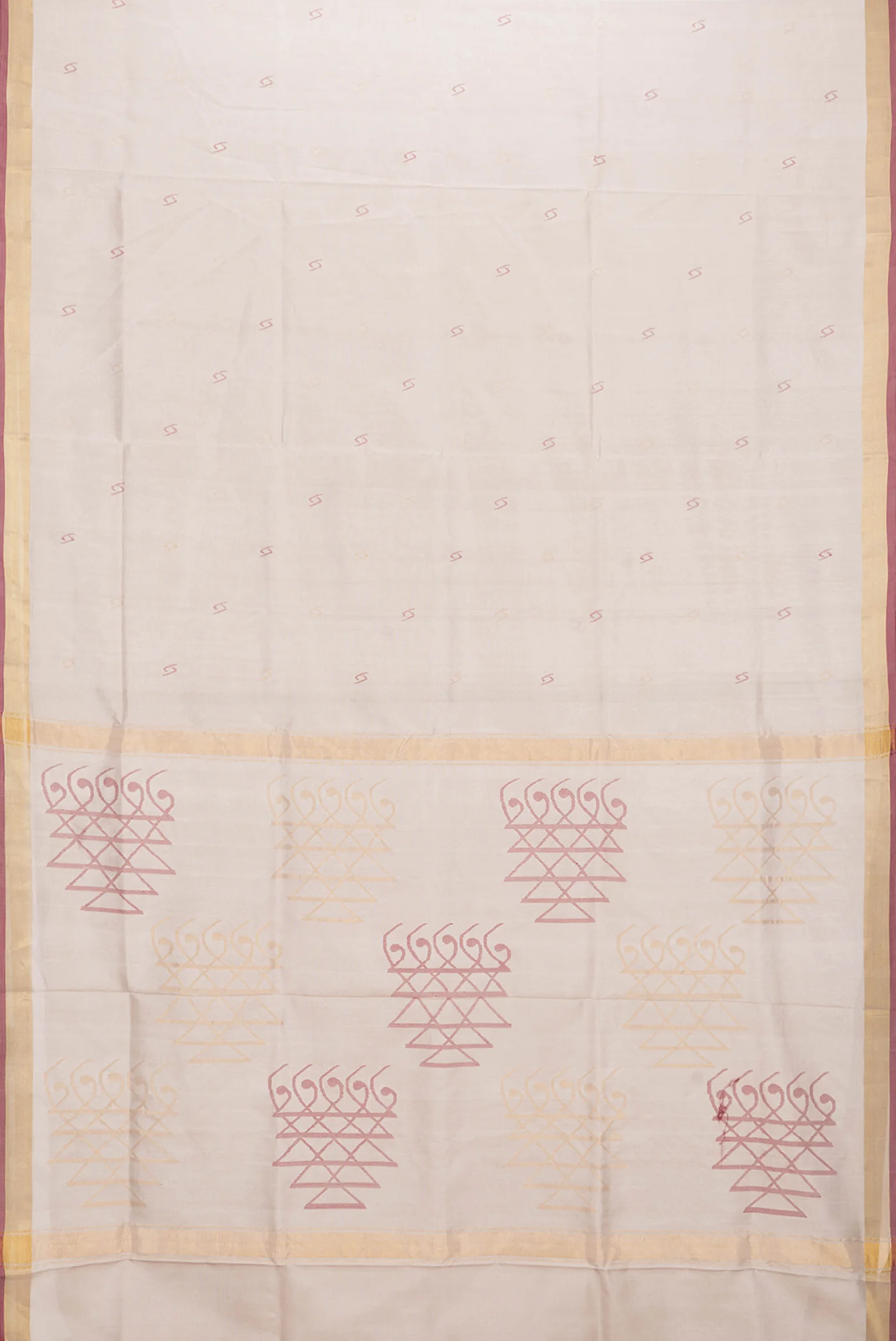 Beige Uppada Silk Saree - Image 6