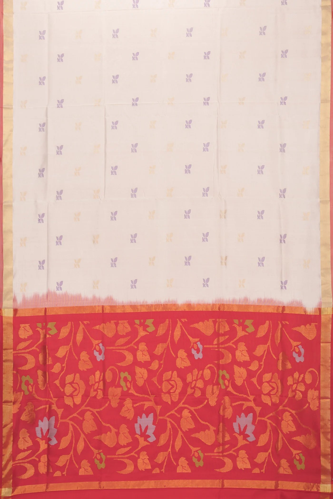 Cream Uppada Silk Saree - Image 6