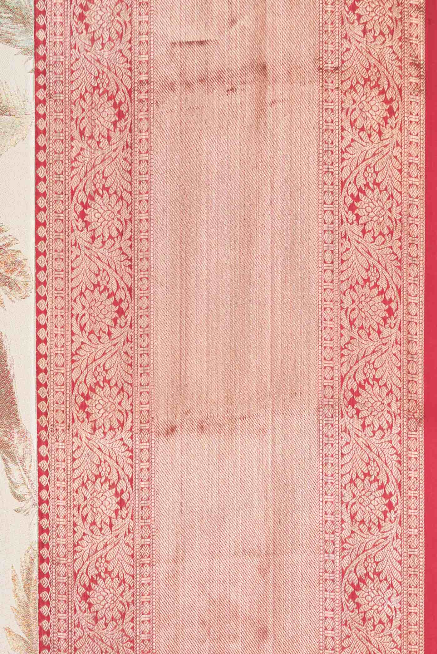 Beige Kanjivaram Silk Saree - Image 6