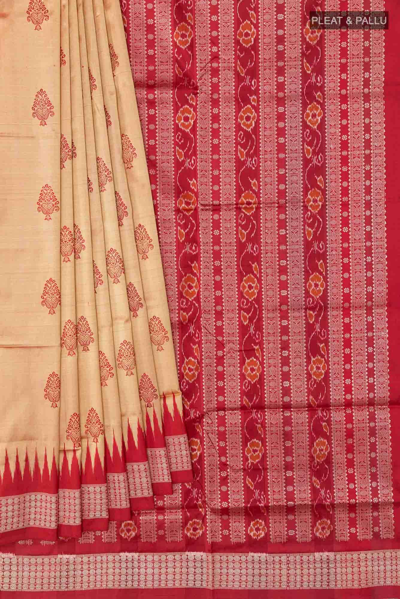 Sandal Orissa Silk Saree - Image 2