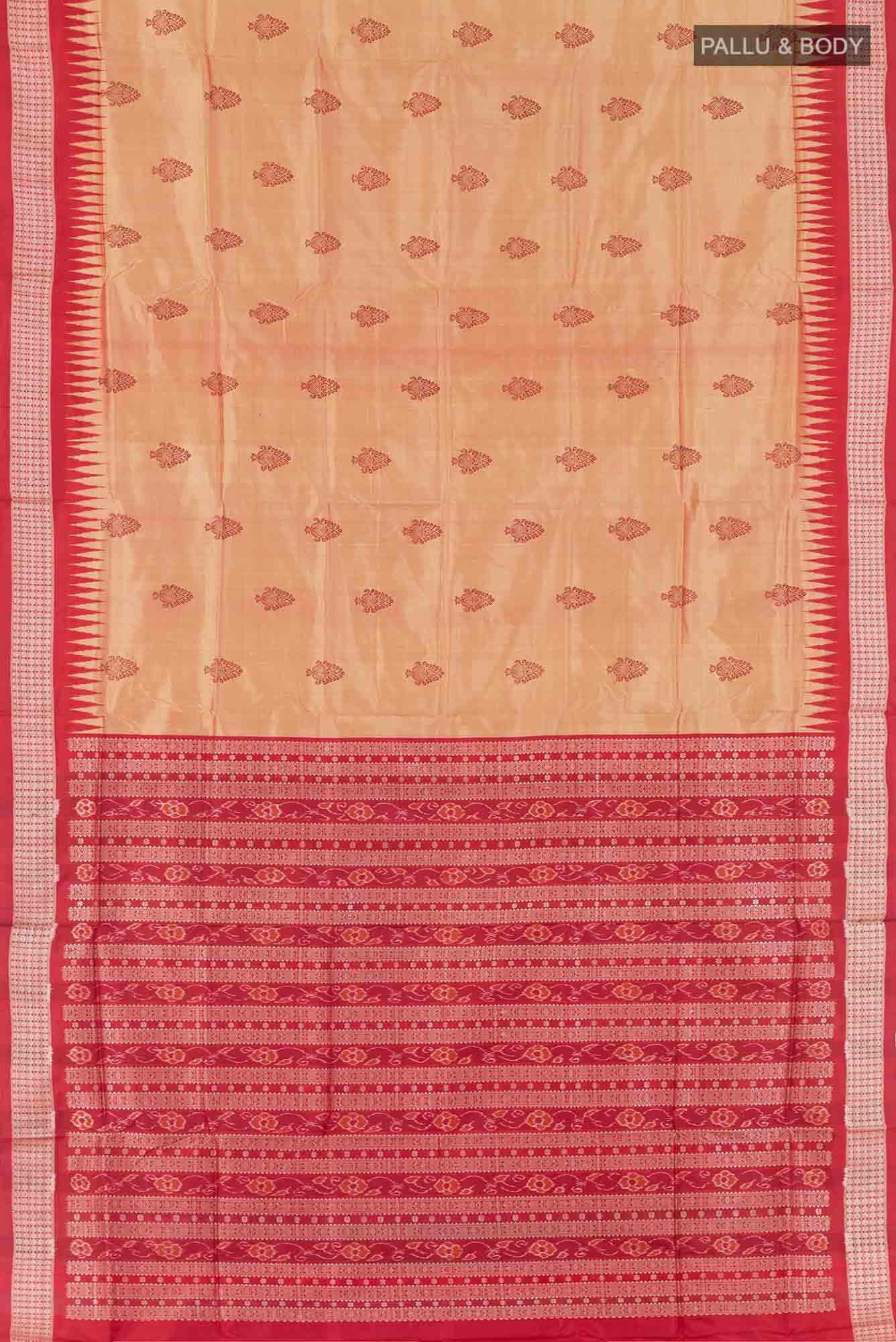 Sandal Orissa Silk Saree - Image 4