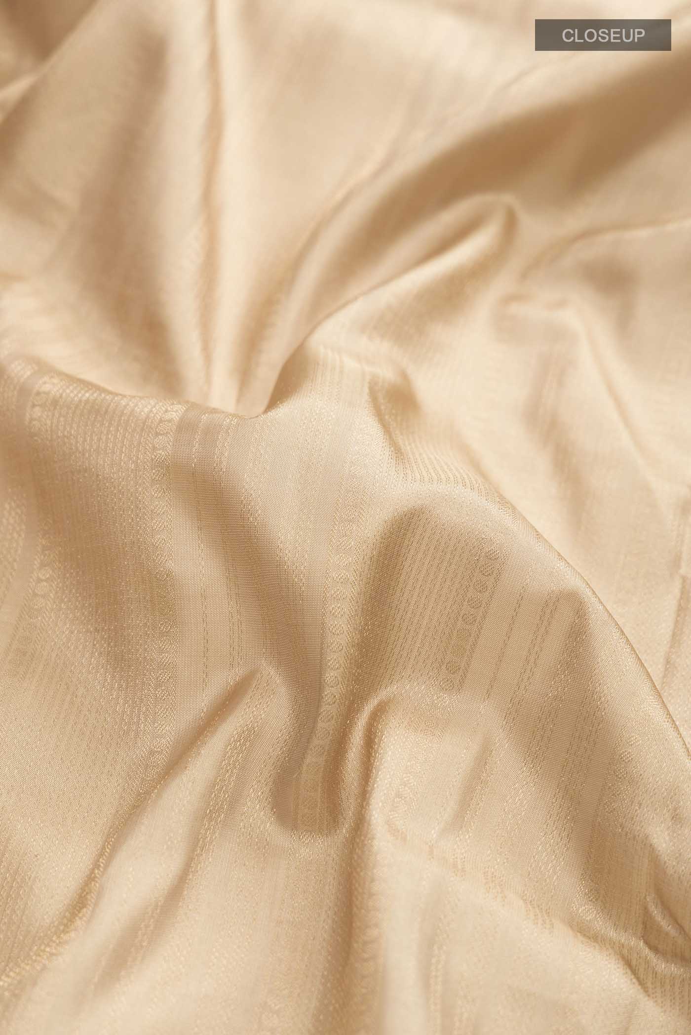 Beige Soft Silk Saree - Image 2