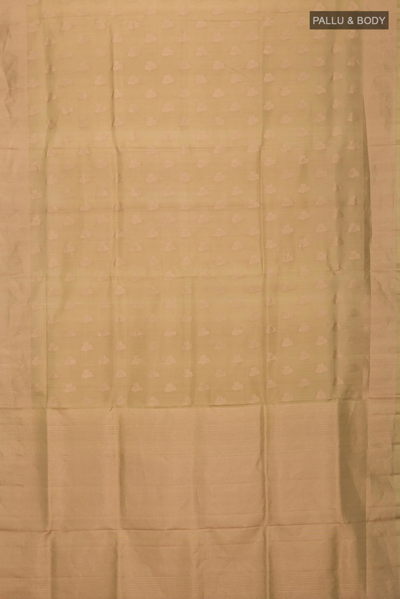 Beige Soft Silk Saree - Image 5