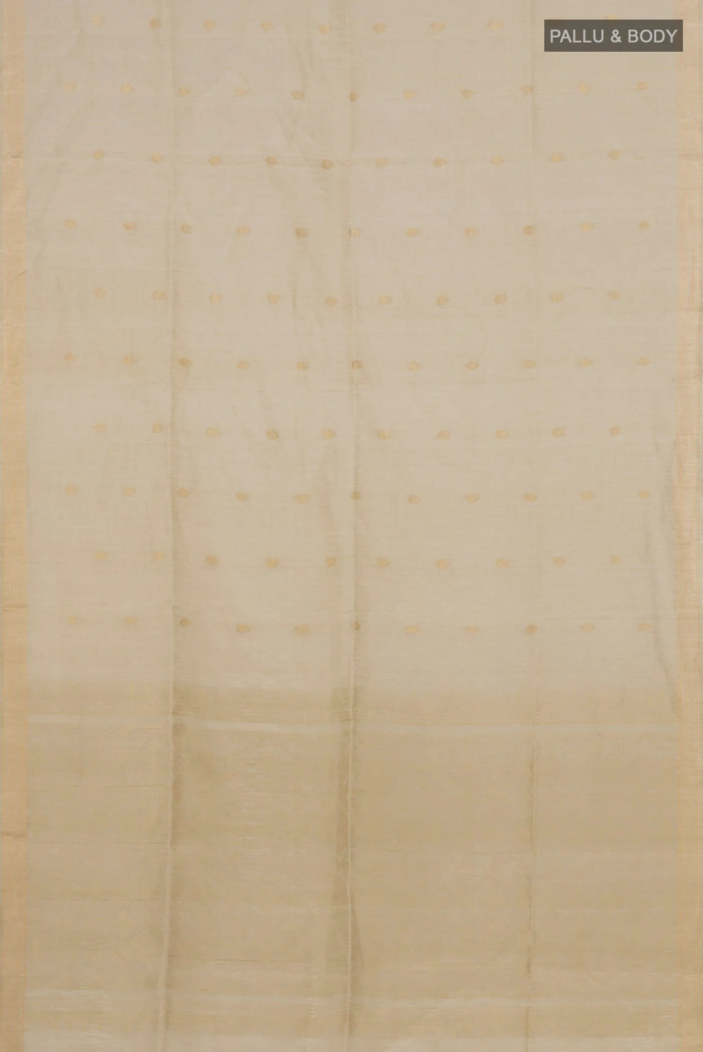 Beige Soft Silk Saree - Image 5