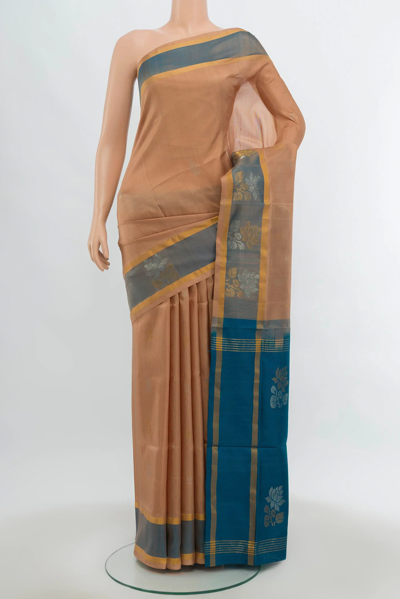 Sandal Uppada Silk Saree