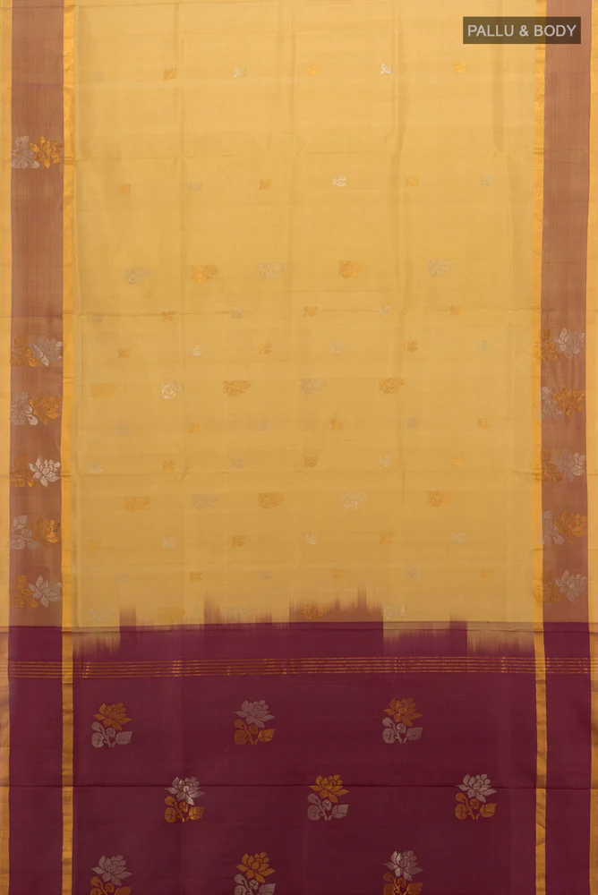 Sandal Uppada Silk Saree - Image 5