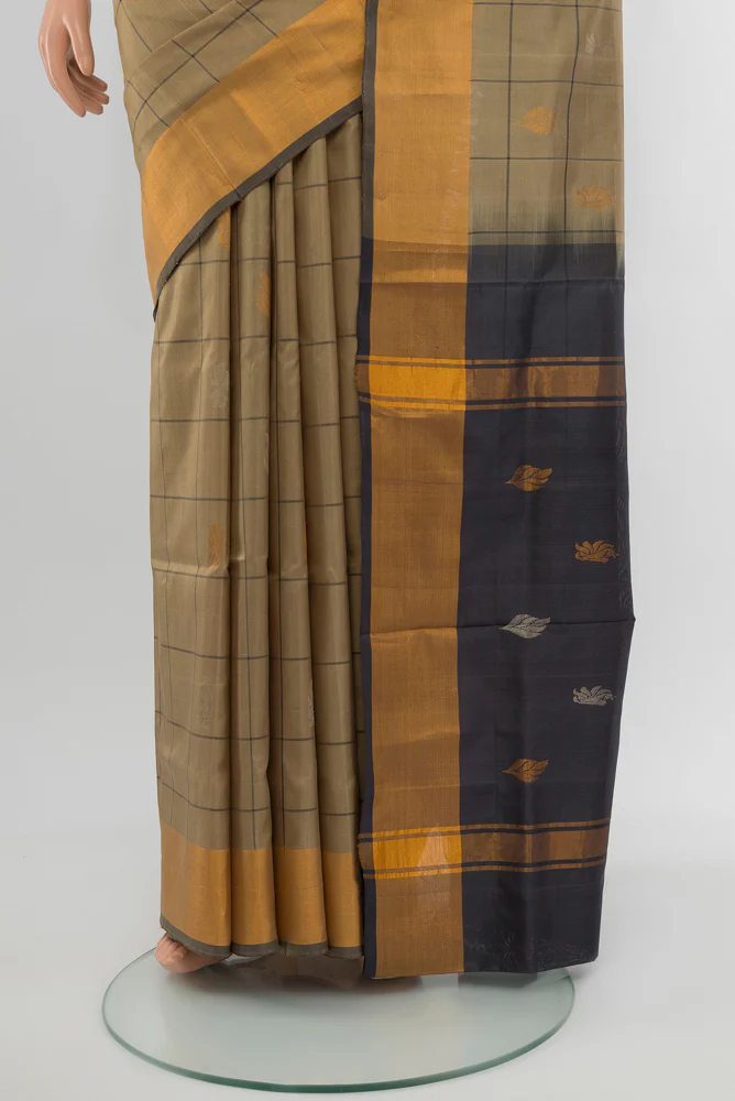 Beige Uppada Silk Saree - Image 3