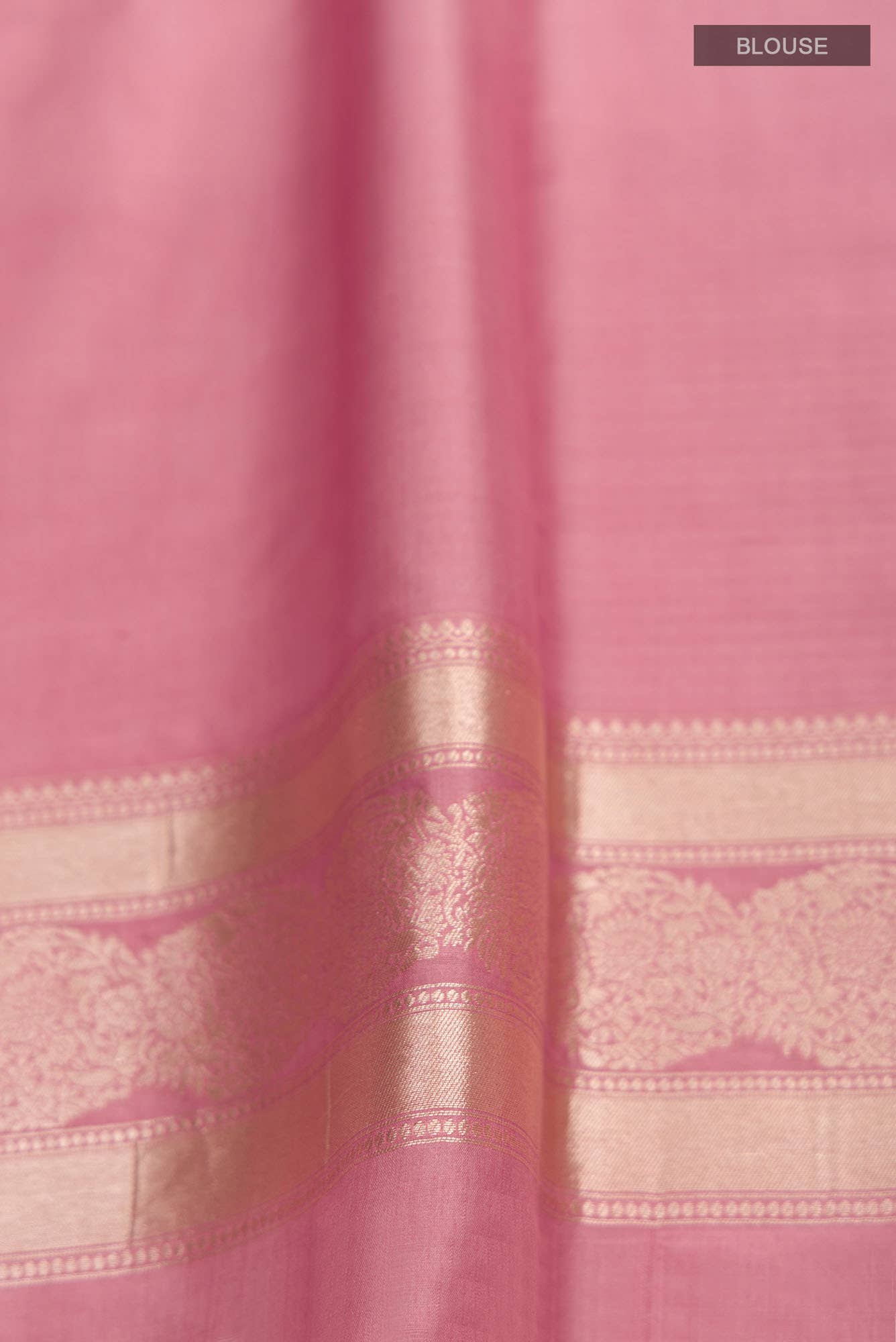 Bhagyavati-Peach Banarasi Silk Saree - Image 7