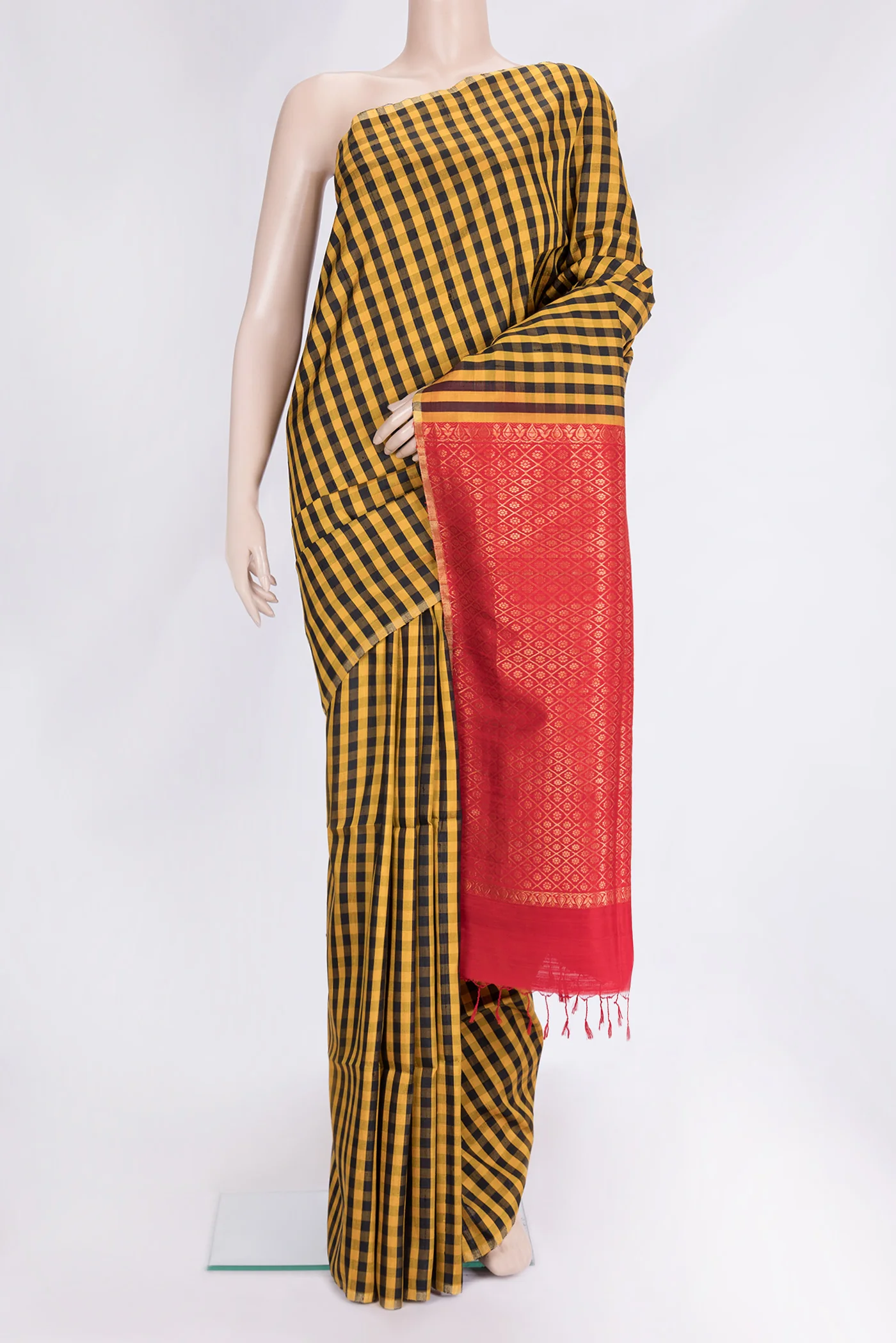 Multi Color Raw Silk Saree