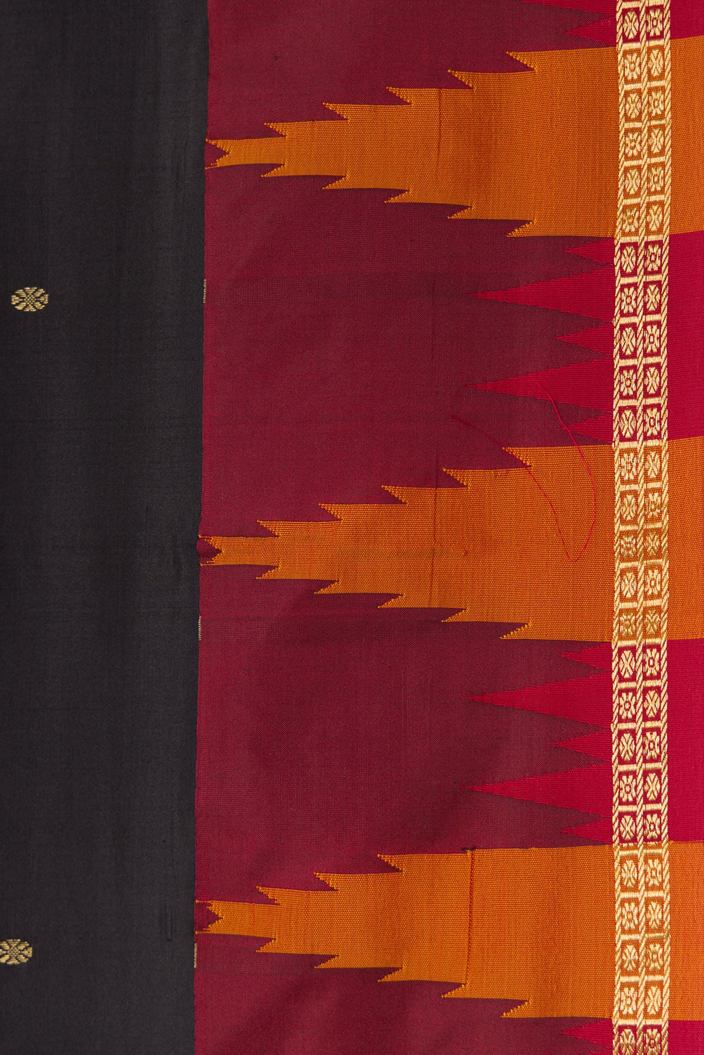 Black Bangalore Silk Saree - Image 3