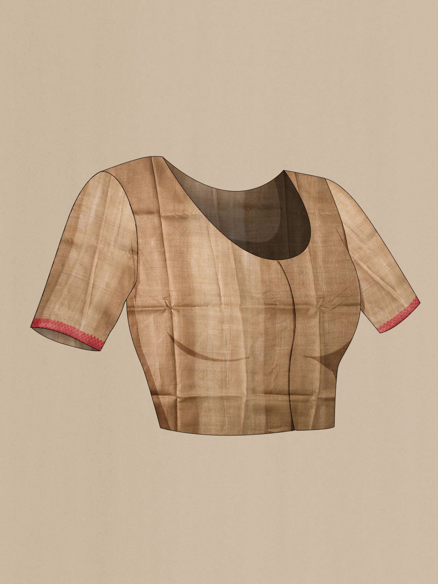 Black Bhagalpuri Tussar Silk Saree - Image 10